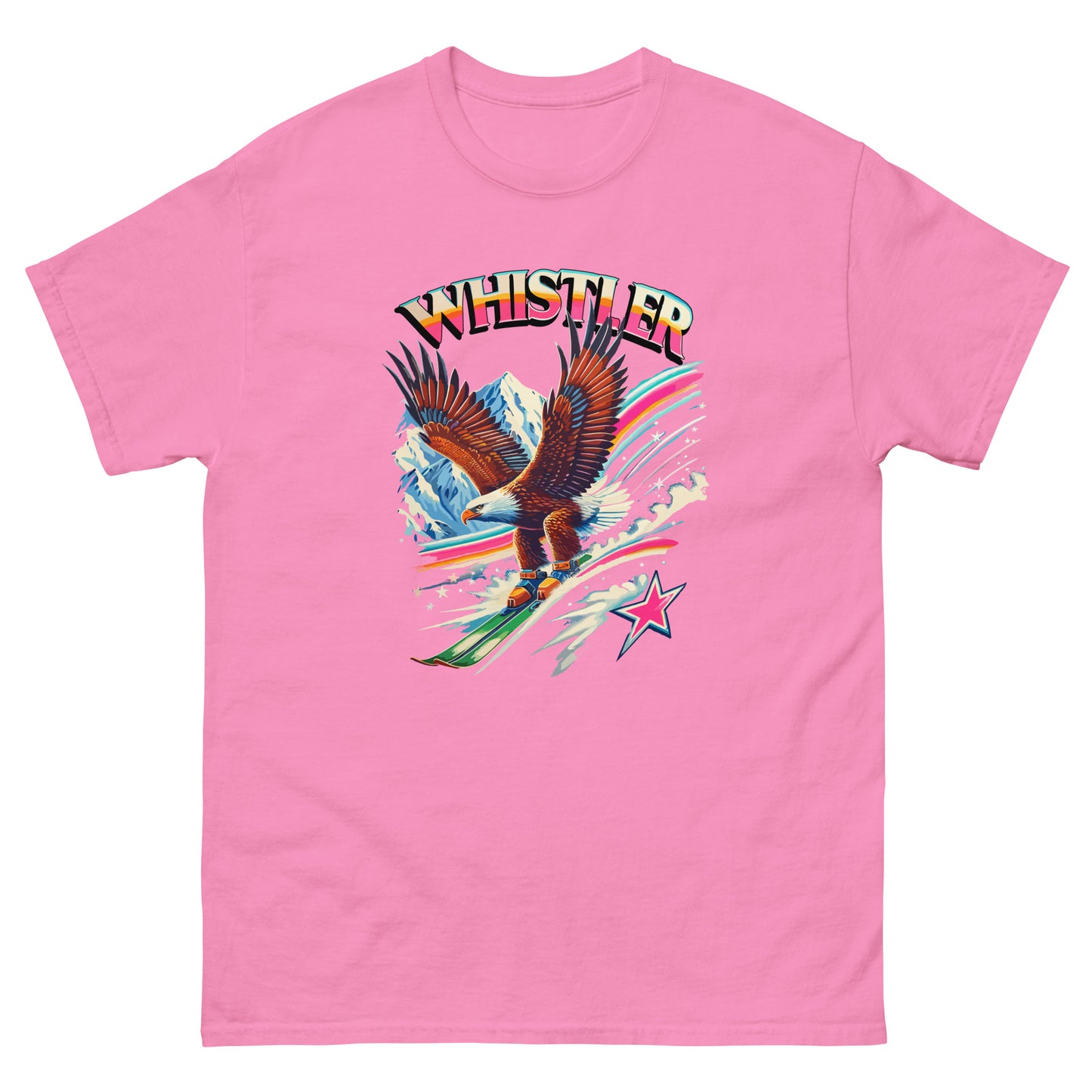 Whistler Eagle Skiing T-shirt printed by Whistler Shirts