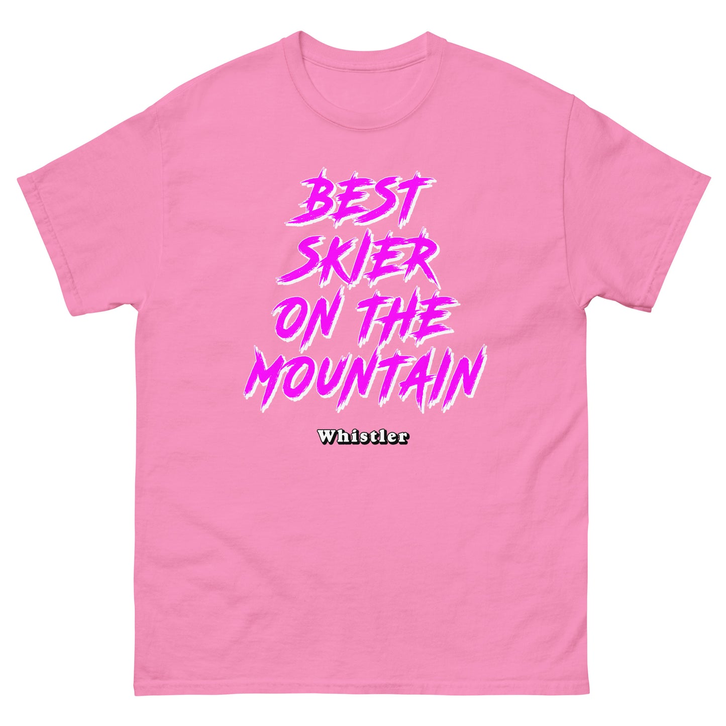 Best Skiier on the mountain whistler design printed on a t-shirt by Whistler Shirts