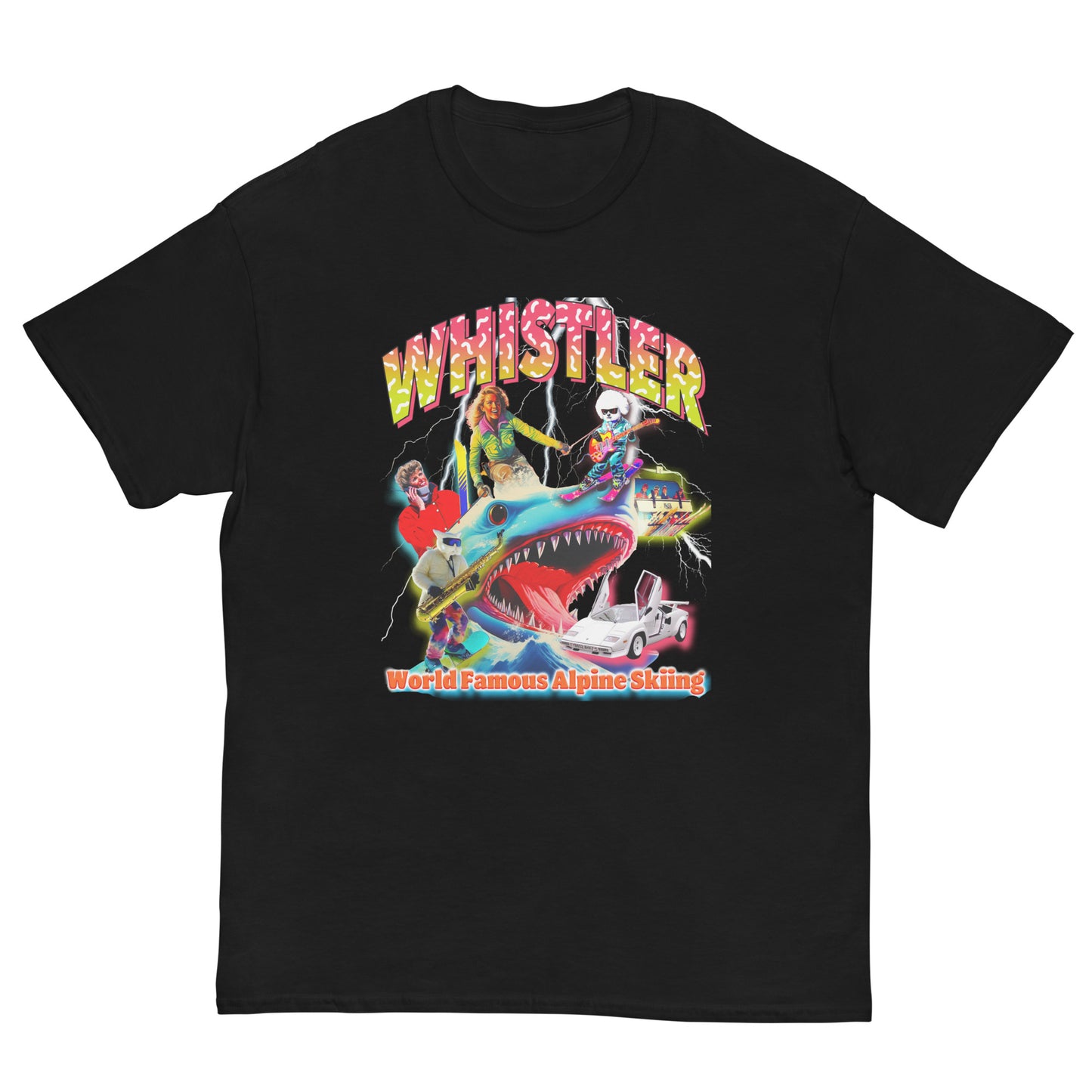 Whistler world famous alpine skiing printed t-shirt