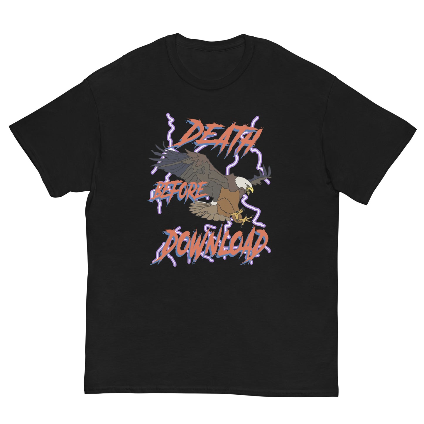 Death before download printed T-shirt