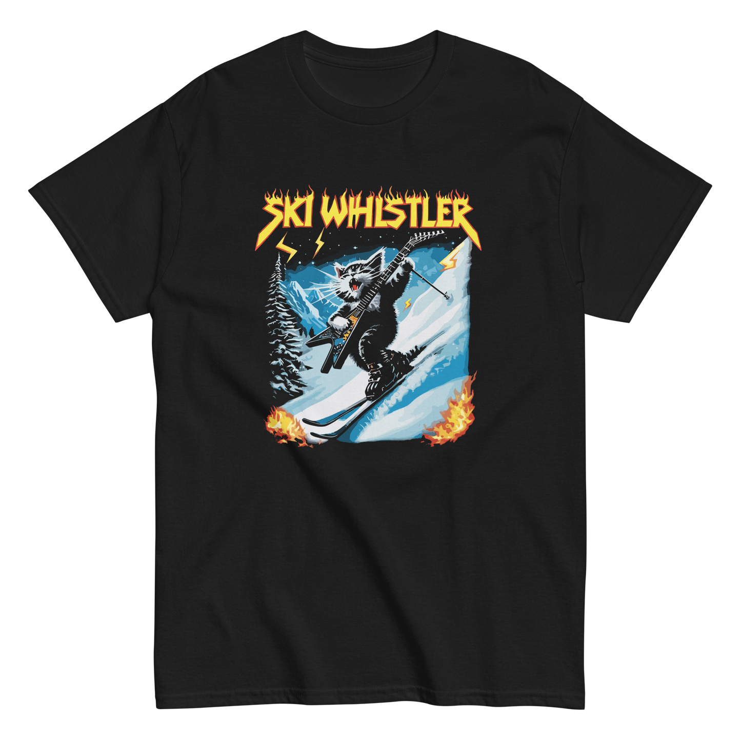 Rockstar Cat Ski Whistler T-shirt