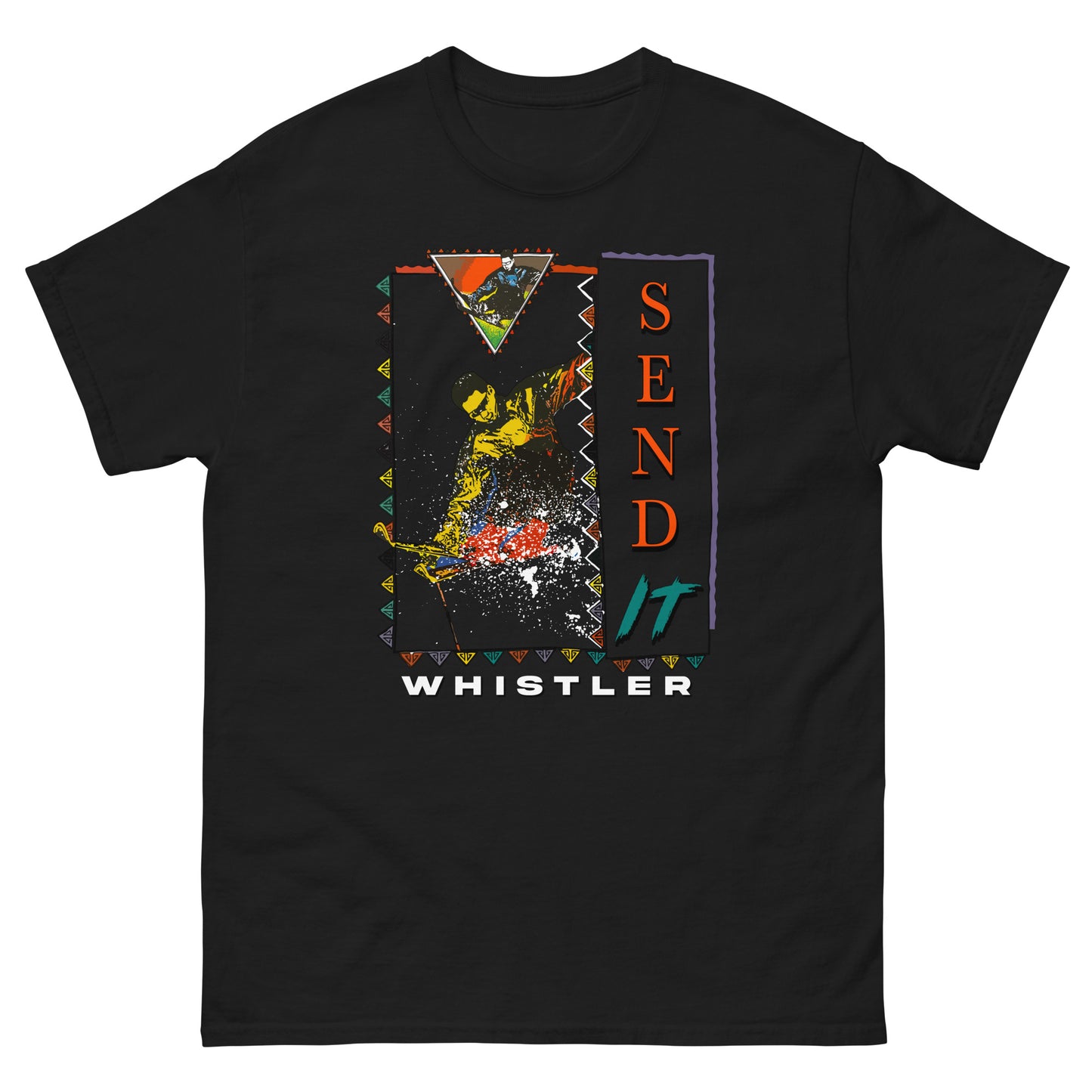 Send it Whistler printed on T-shirt by Whistler Shirts