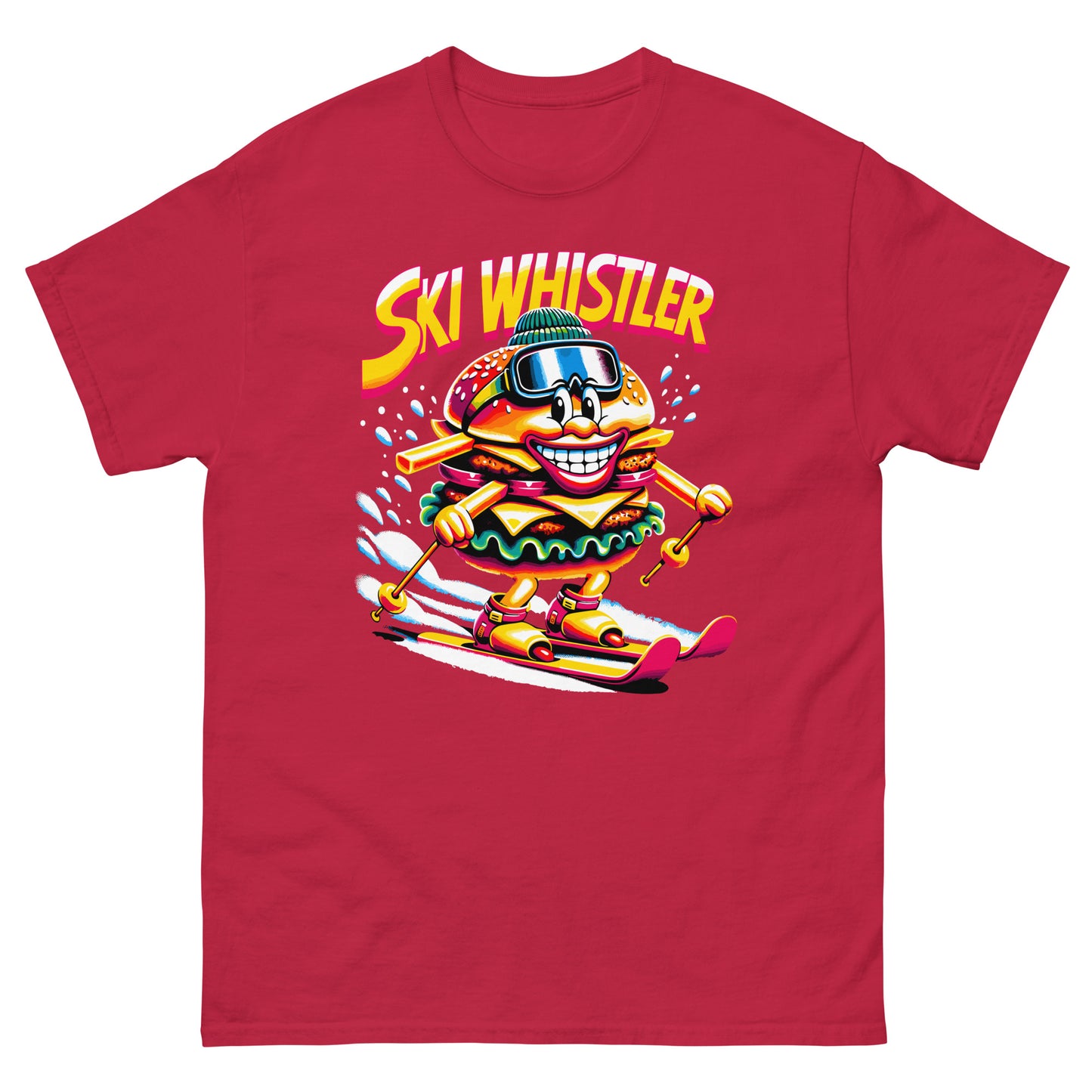 Ski Whistler Hamburger Man printed by Whistler Shirts