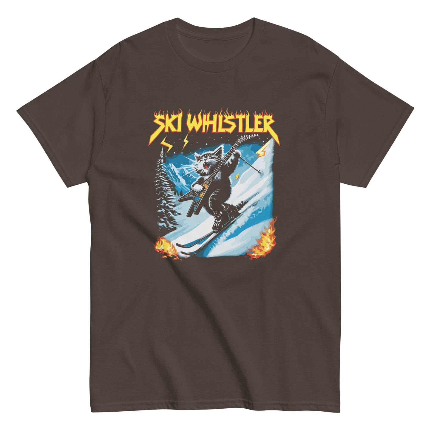 Rockstar Cat Ski Whistler T-shirt