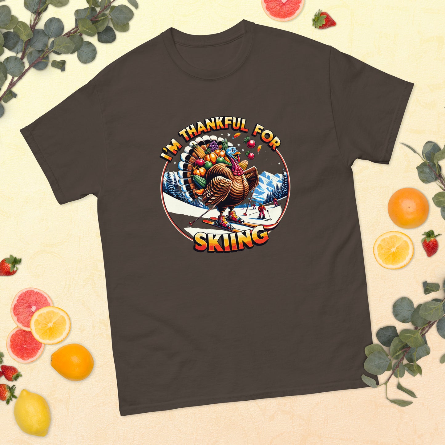 I'm Thankful for Skiing, Turkey T-shirt