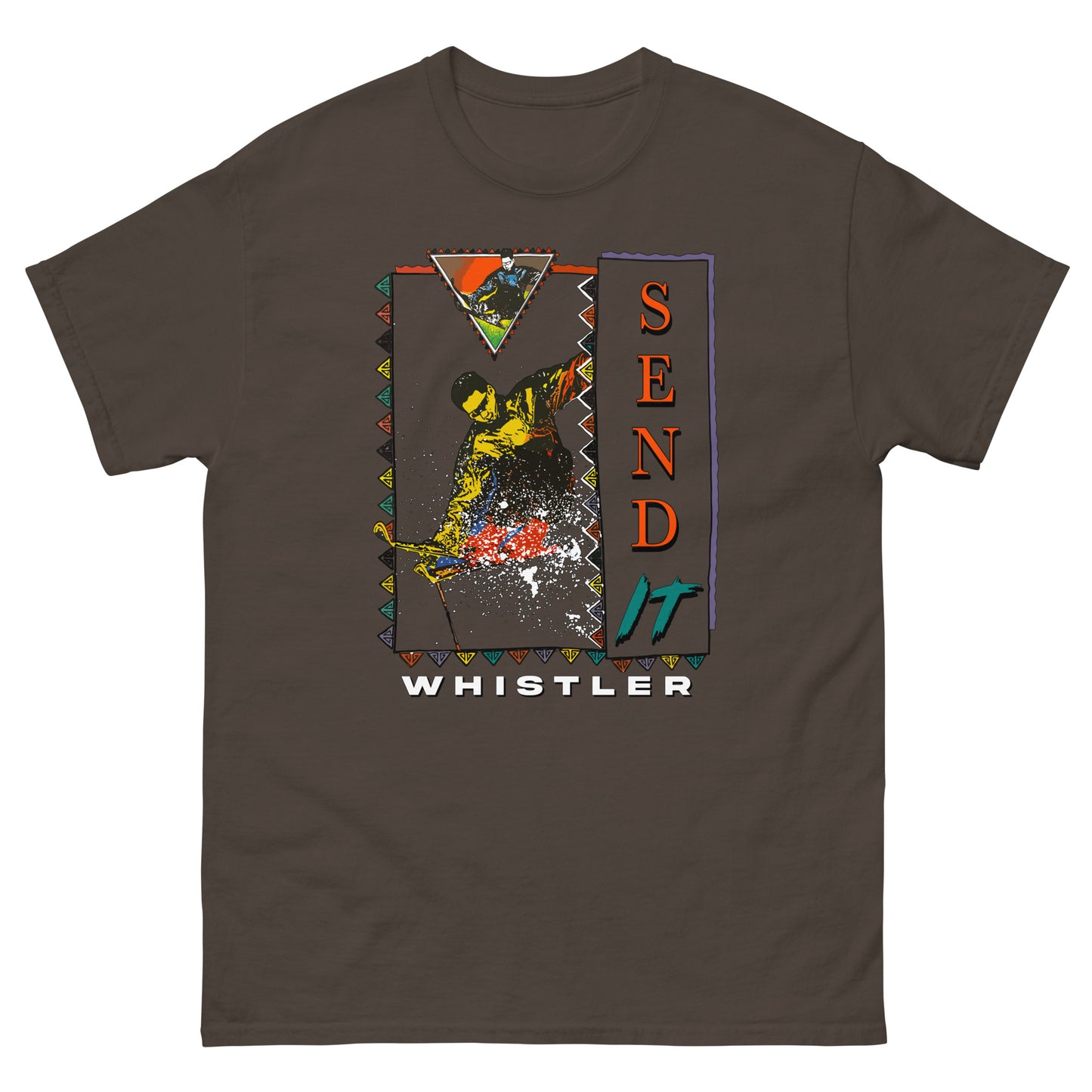 Send it Whistler printed on T-shirt by Whistler Shirts