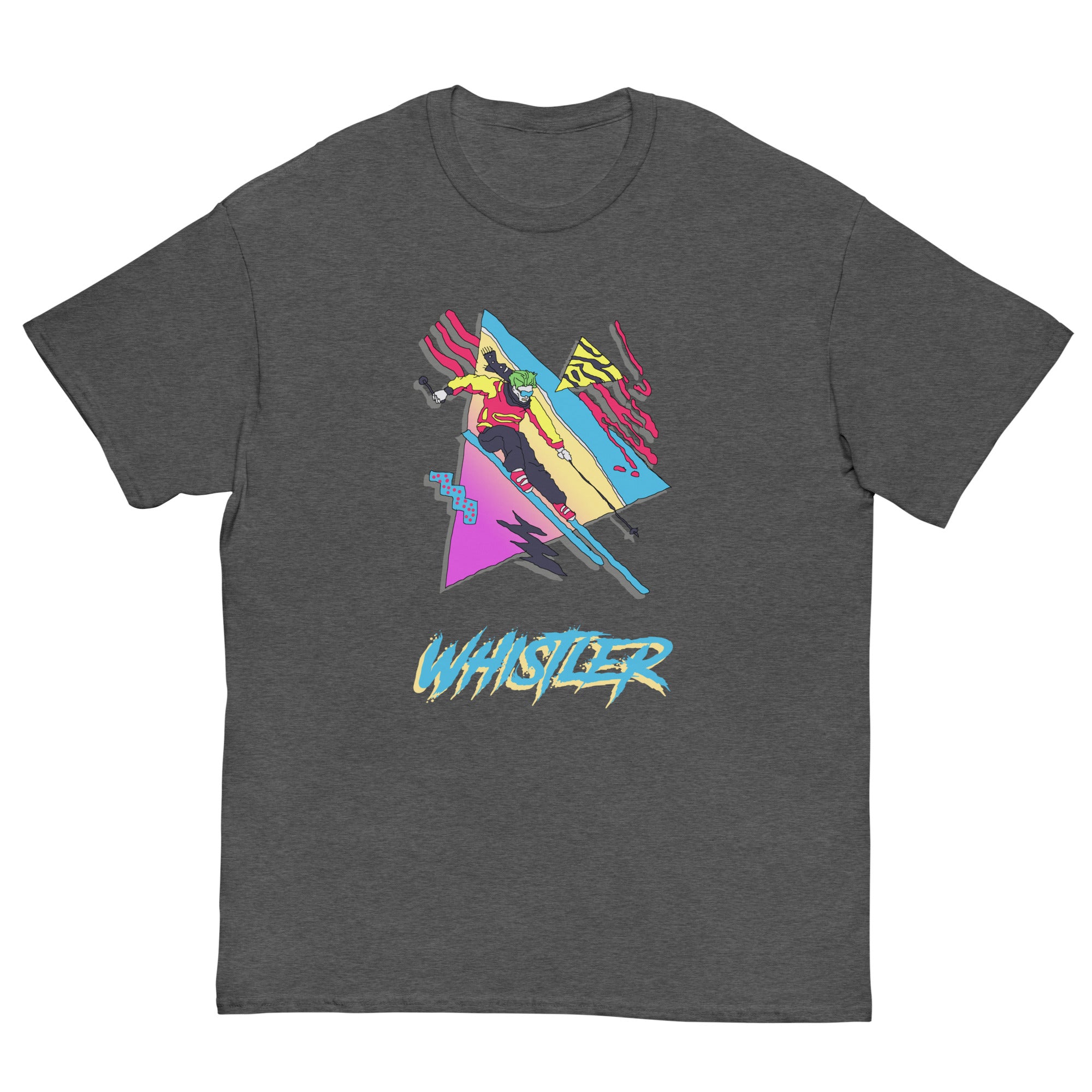 colourful whistler print t-shirt