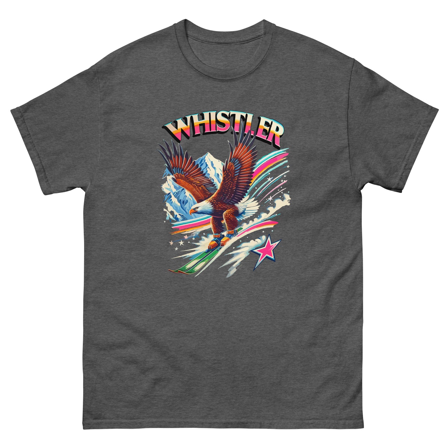 Whistler Eagle Skiing T-shirt printed by Whistler Shirts