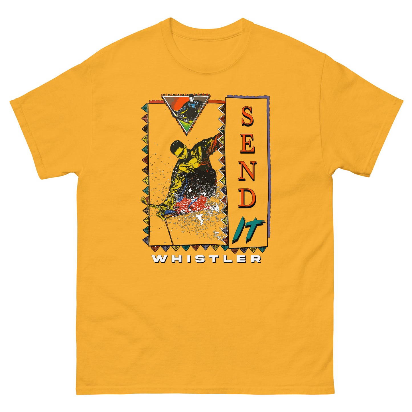 Send it Whistler printed on T-shirt by Whistler Shirts
