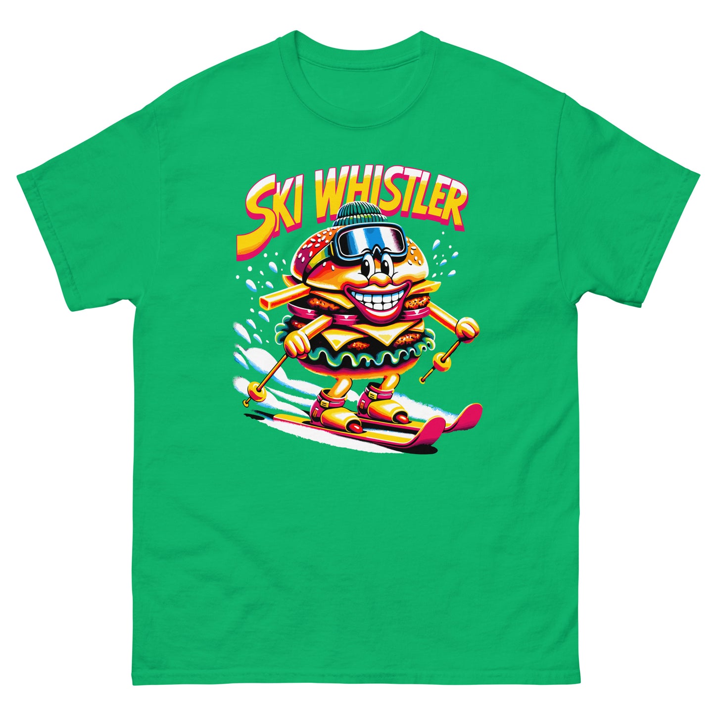 Ski Whistler Hamburger Man printed by Whistler Shirts