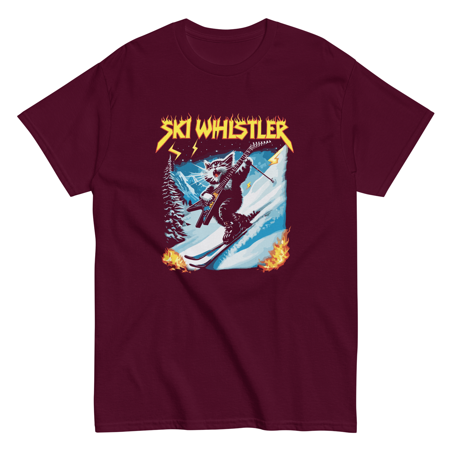 Rockstar Cat Ski Whistler T-shirt