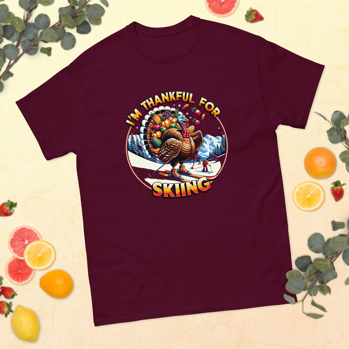 I'm Thankful for Skiing, Turkey T-shirt