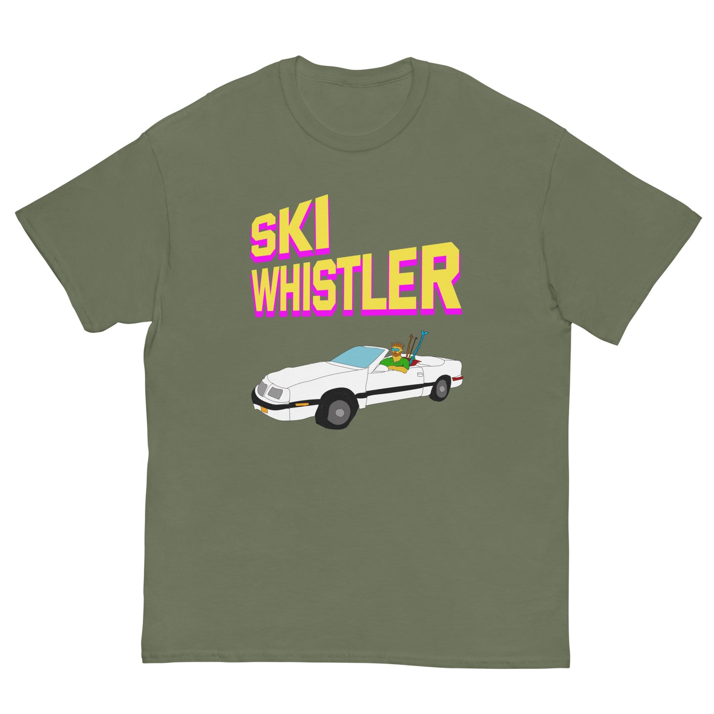 Ski Whistler convertible printed t-shirt