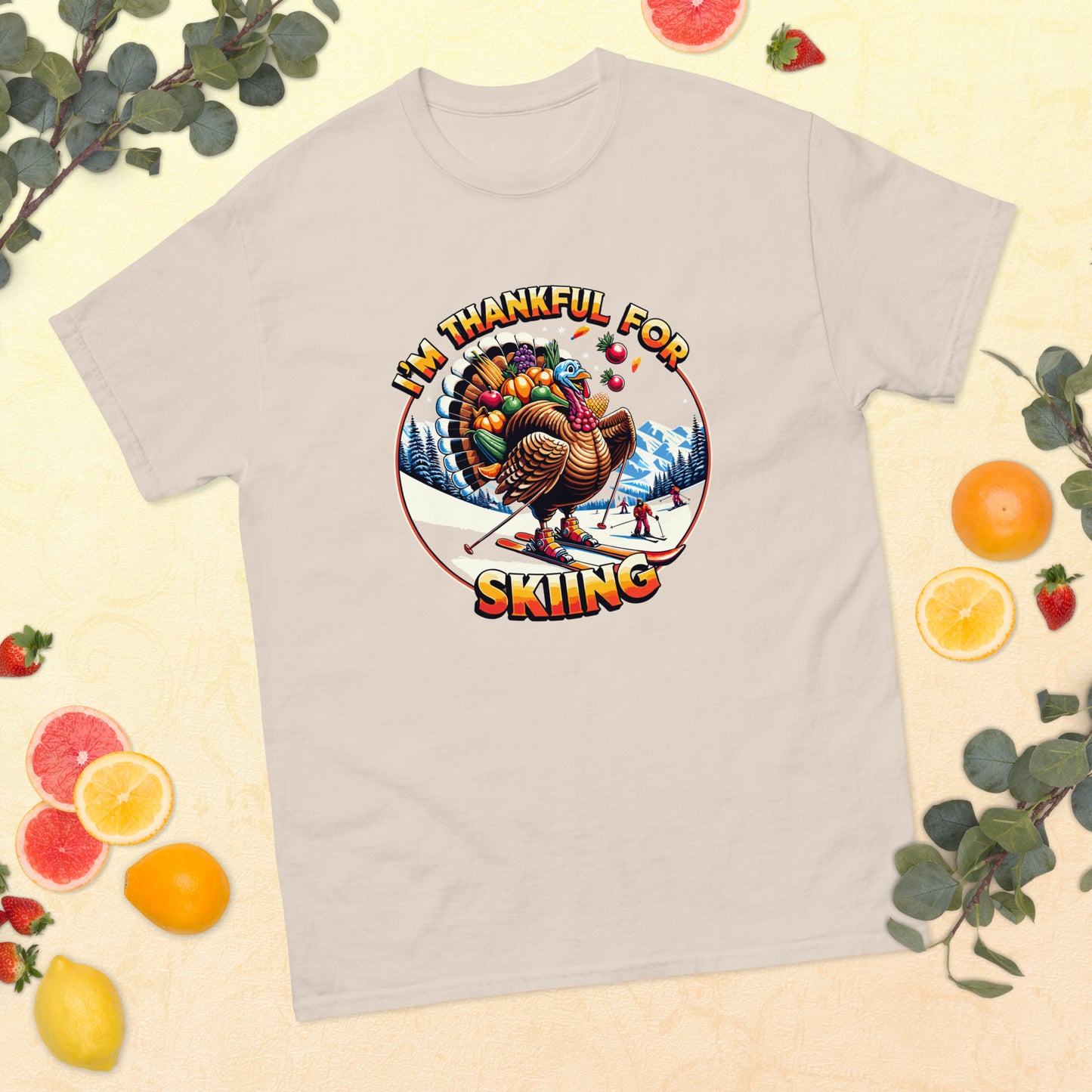 I'm Thankful for Skiing, Turkey T-shirt
