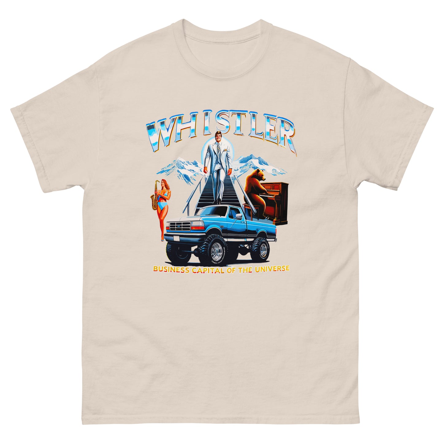 Whistler Business Capital of the Universe T-shirt printed by Whistler Shirts