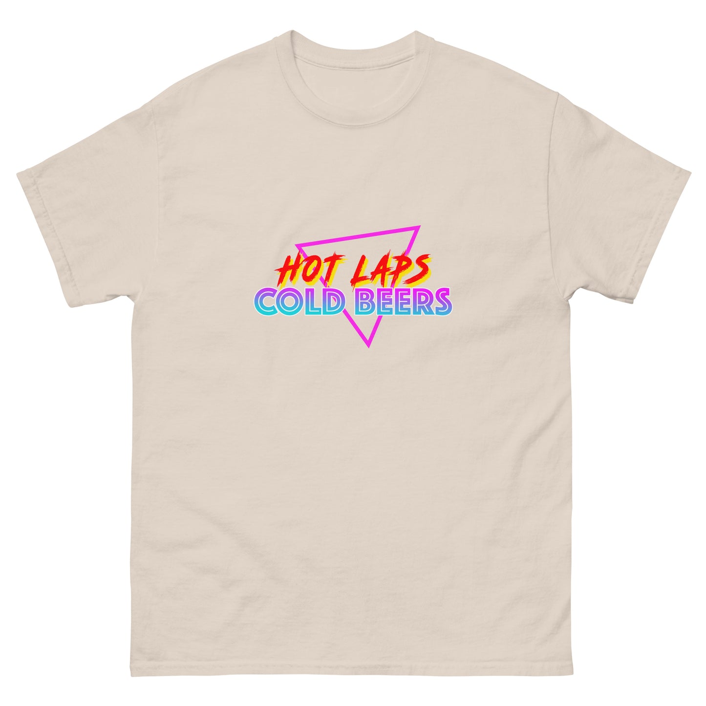 Hot Laps Cold Beers t-shirt printed by Whistler Shirts