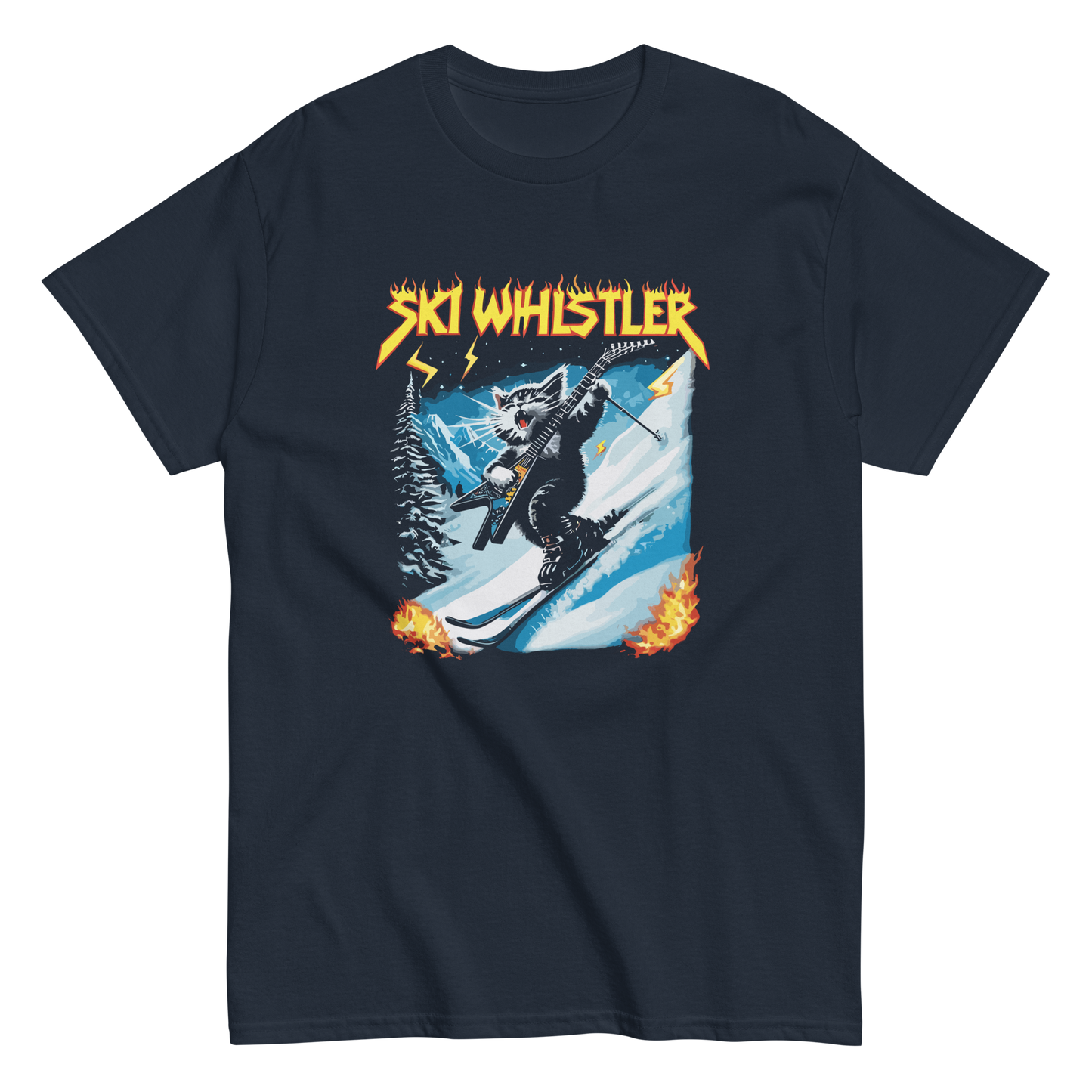Rockstar Cat Ski Whistler T-shirt