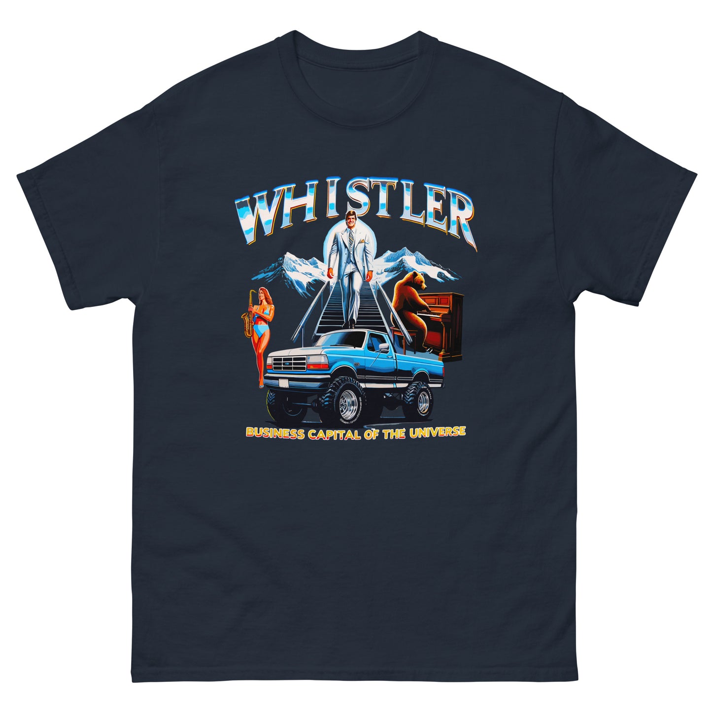 Whistler Business Capital of the Universe T-shirt printed by Whistler Shirts