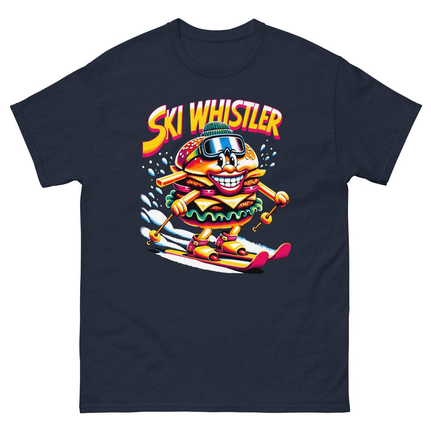 Ski Whistler Hamburger Man printed by Whistler Shirts