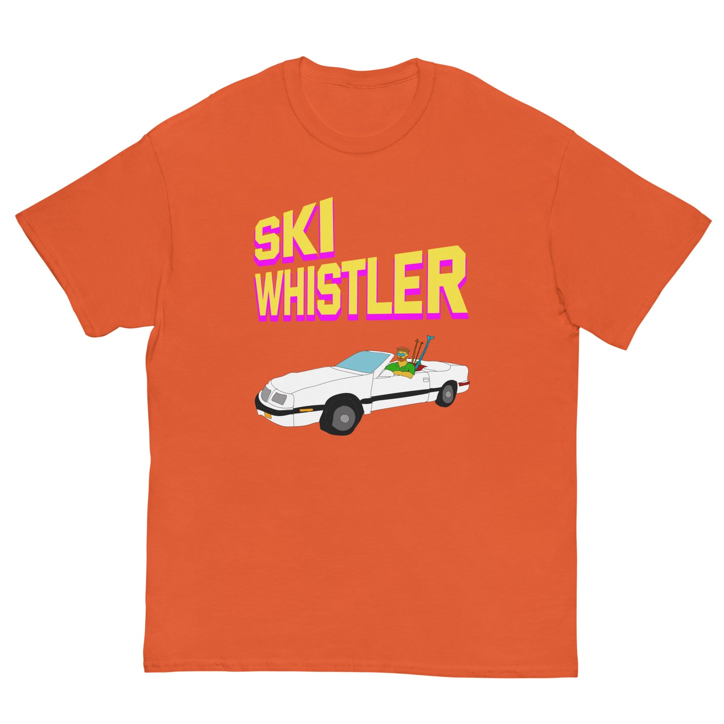 Ski Whistler convertible printed t-shirt