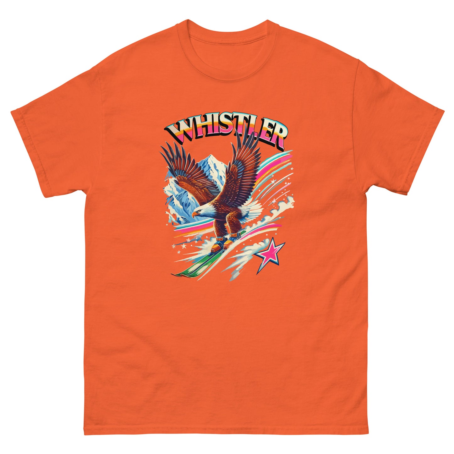 Whistler Eagle Skiing T-shirt printed by Whistler Shirts