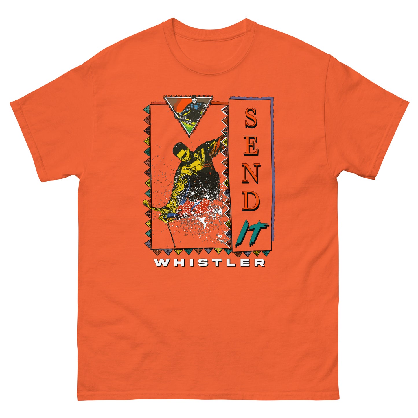 Send it Whistler printed on T-shirt by Whistler Shirts