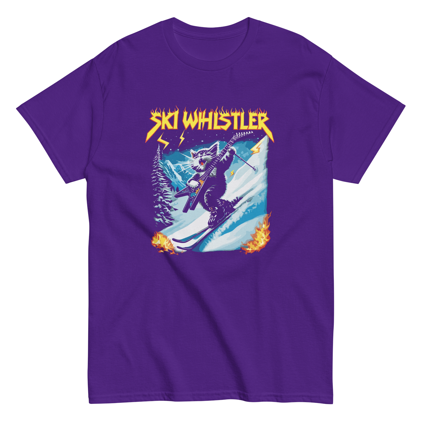 Rockstar Cat Ski Whistler T-shirt