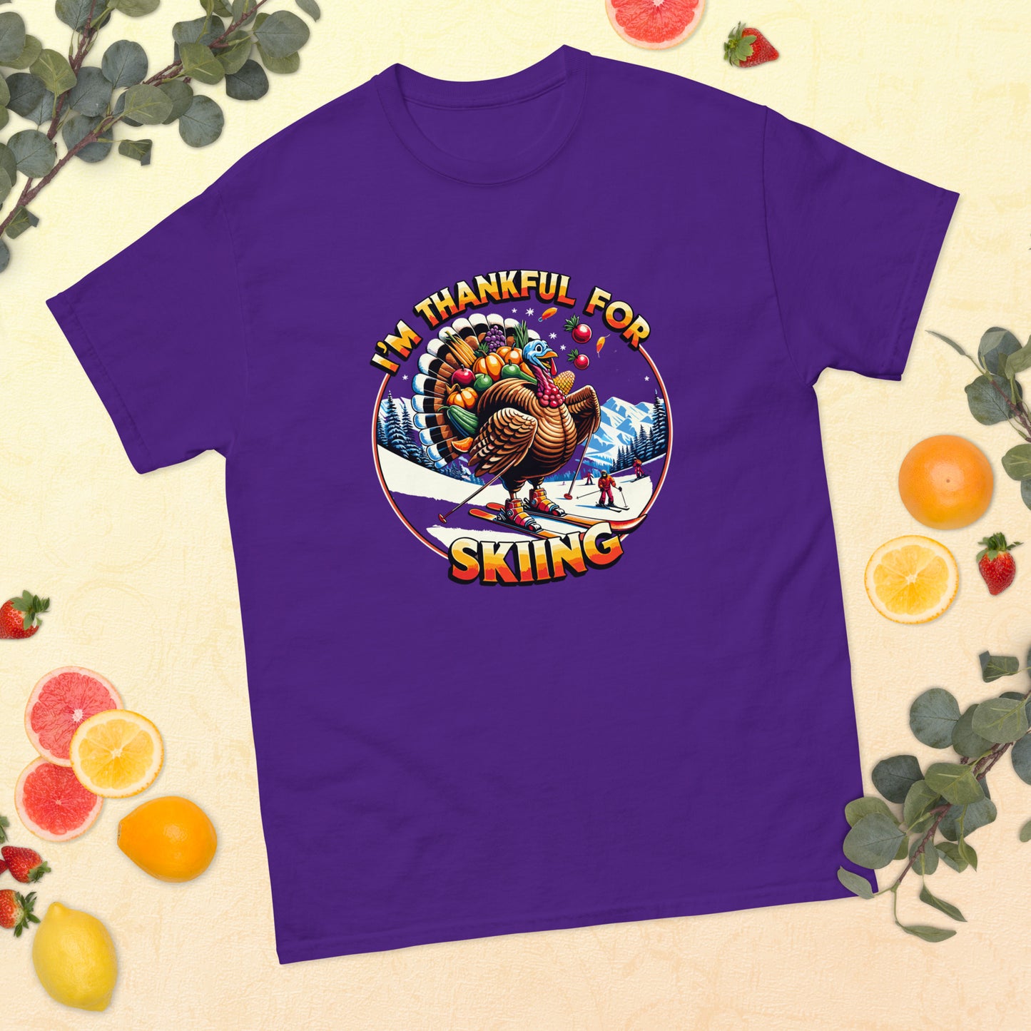I'm Thankful for Skiing, Turkey T-shirt
