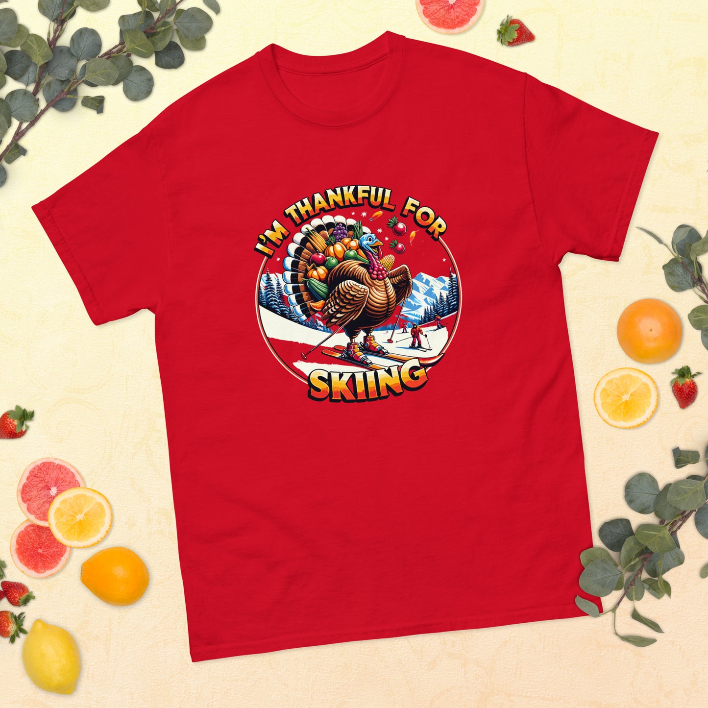 I'm Thankful for Skiing, Turkey T-shirt