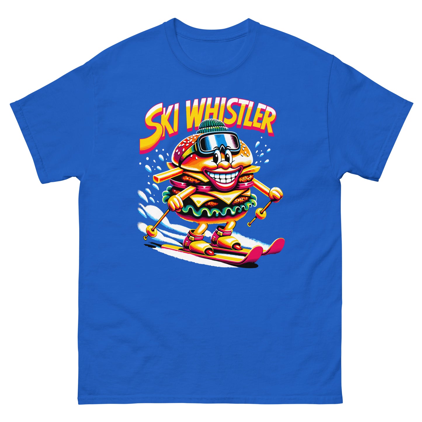 Ski Whistler Hamburger Man printed by Whistler Shirts