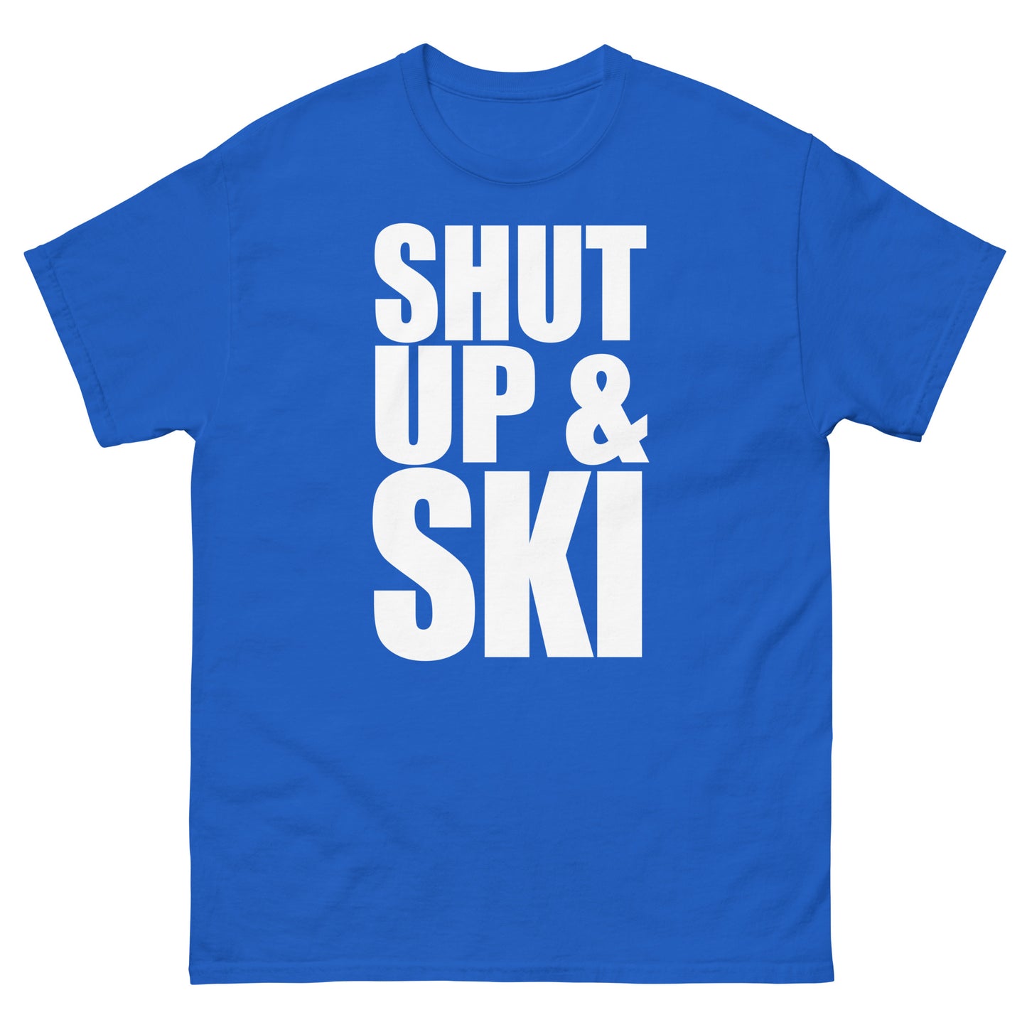 Shut up and ski printed t-shirt by Whistler shirts