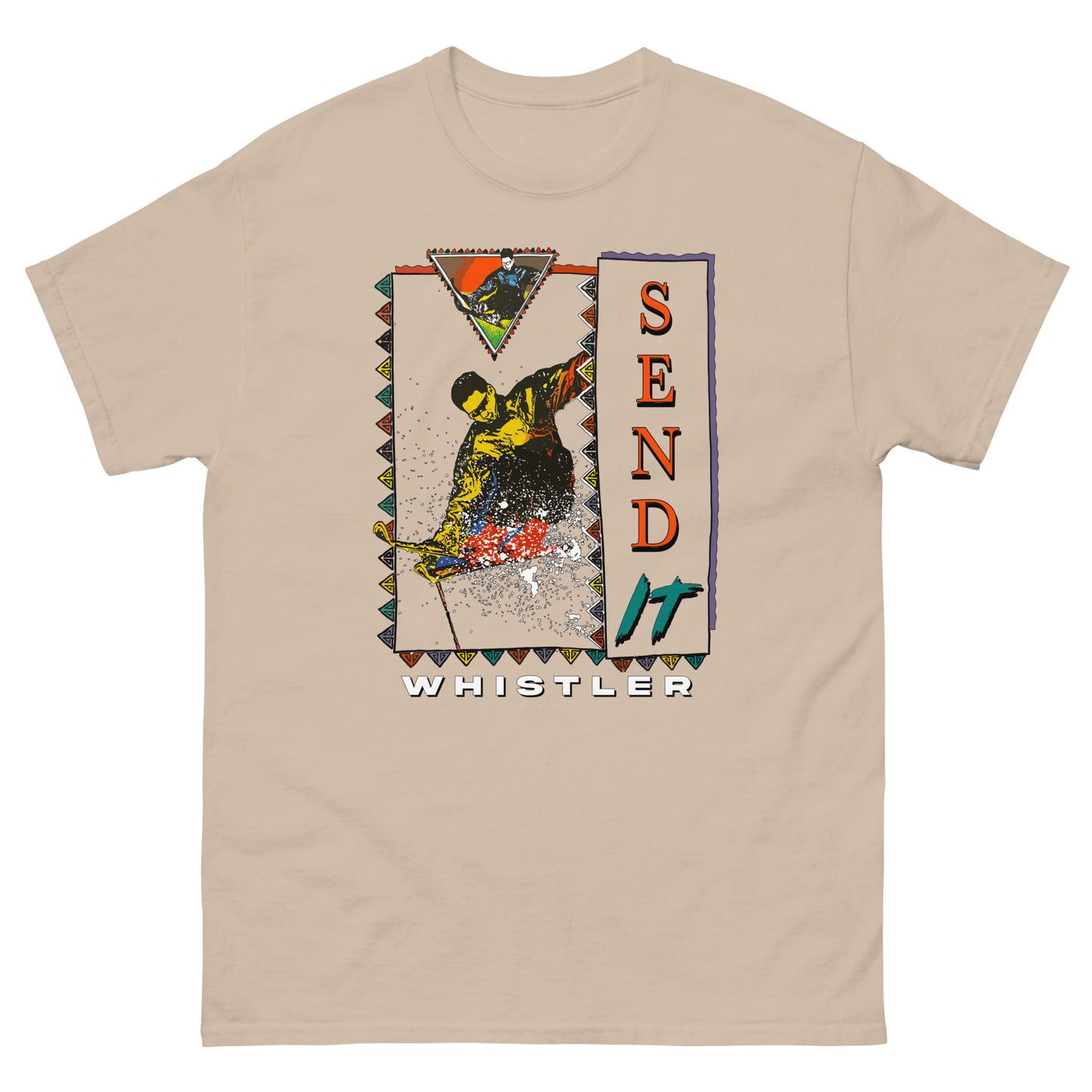 Send it Whistler printed on T-shirt by Whistler Shirts