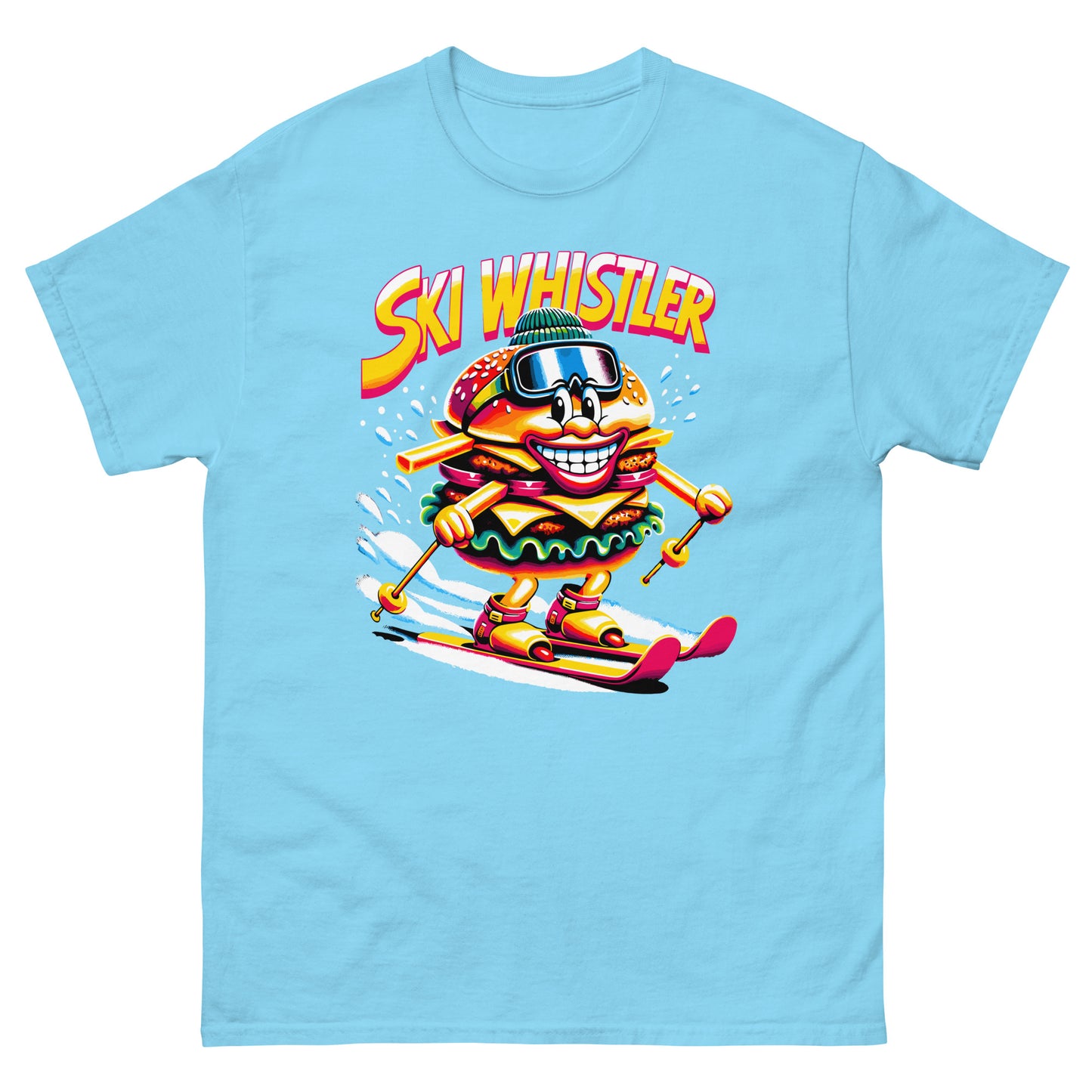 Ski Whistler Hamburger Man printed by Whistler Shirts