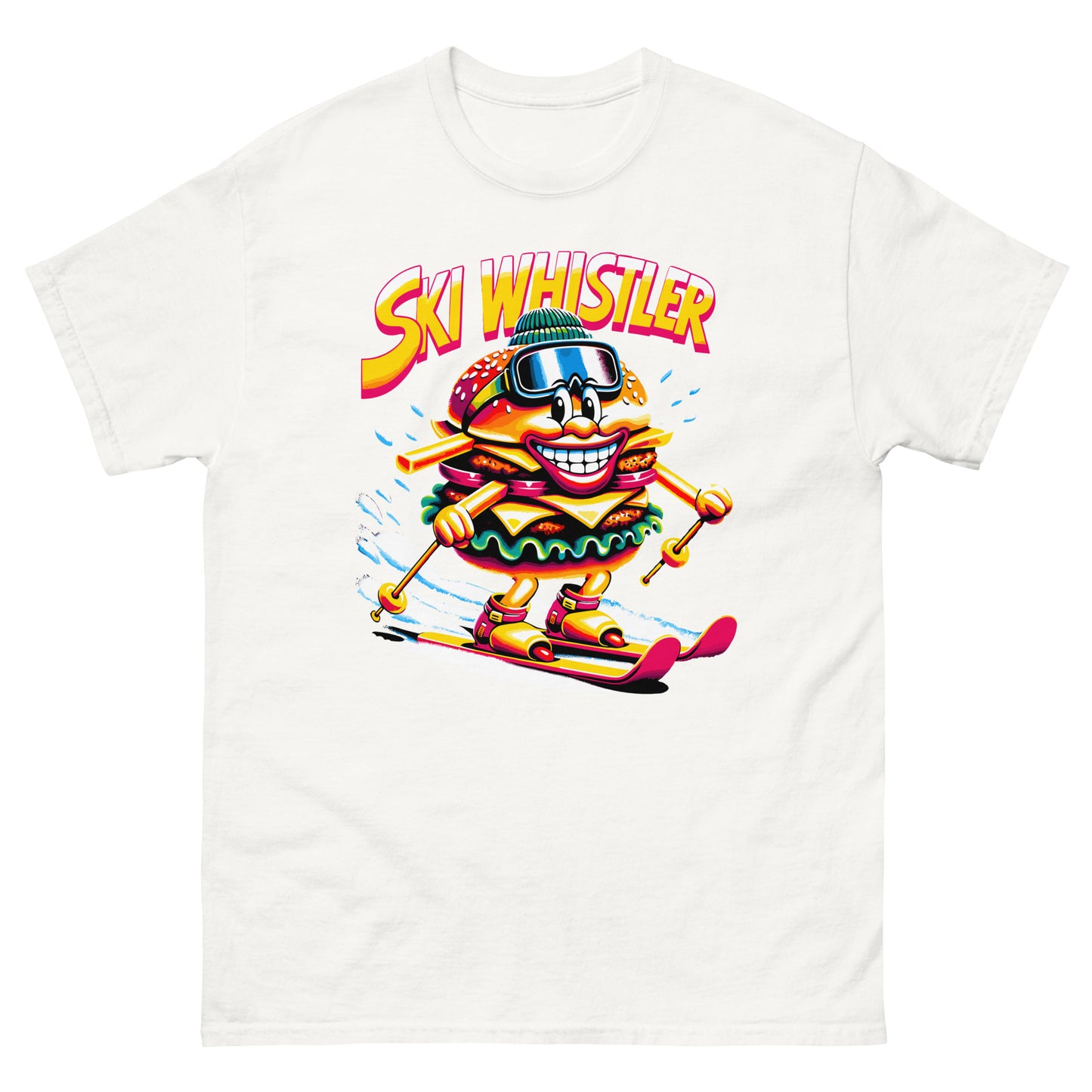 Ski Whistler Hamburger Man printed by Whistler Shirts