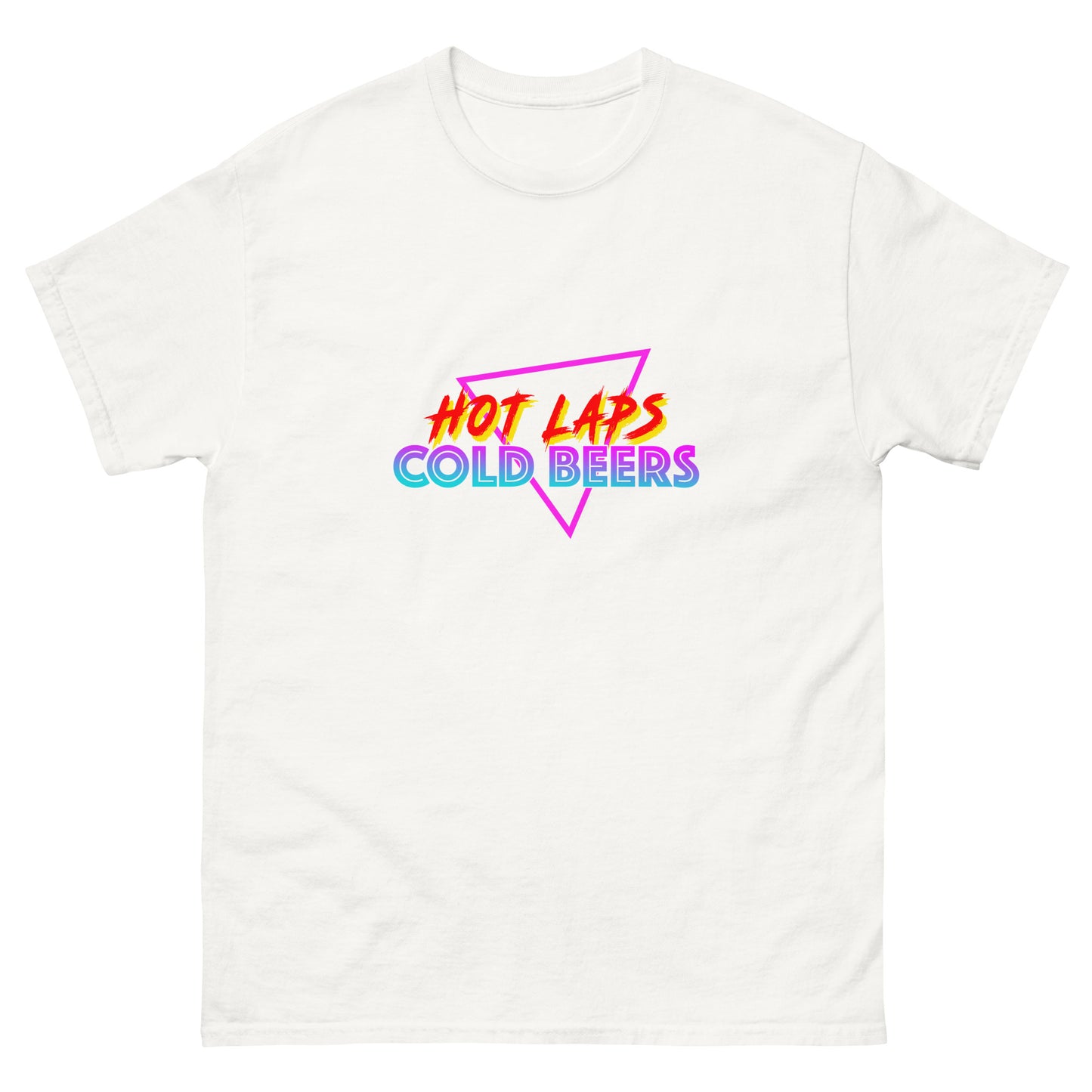 Hot Laps Cold Beers t-shirt printed by Whistler Shirts