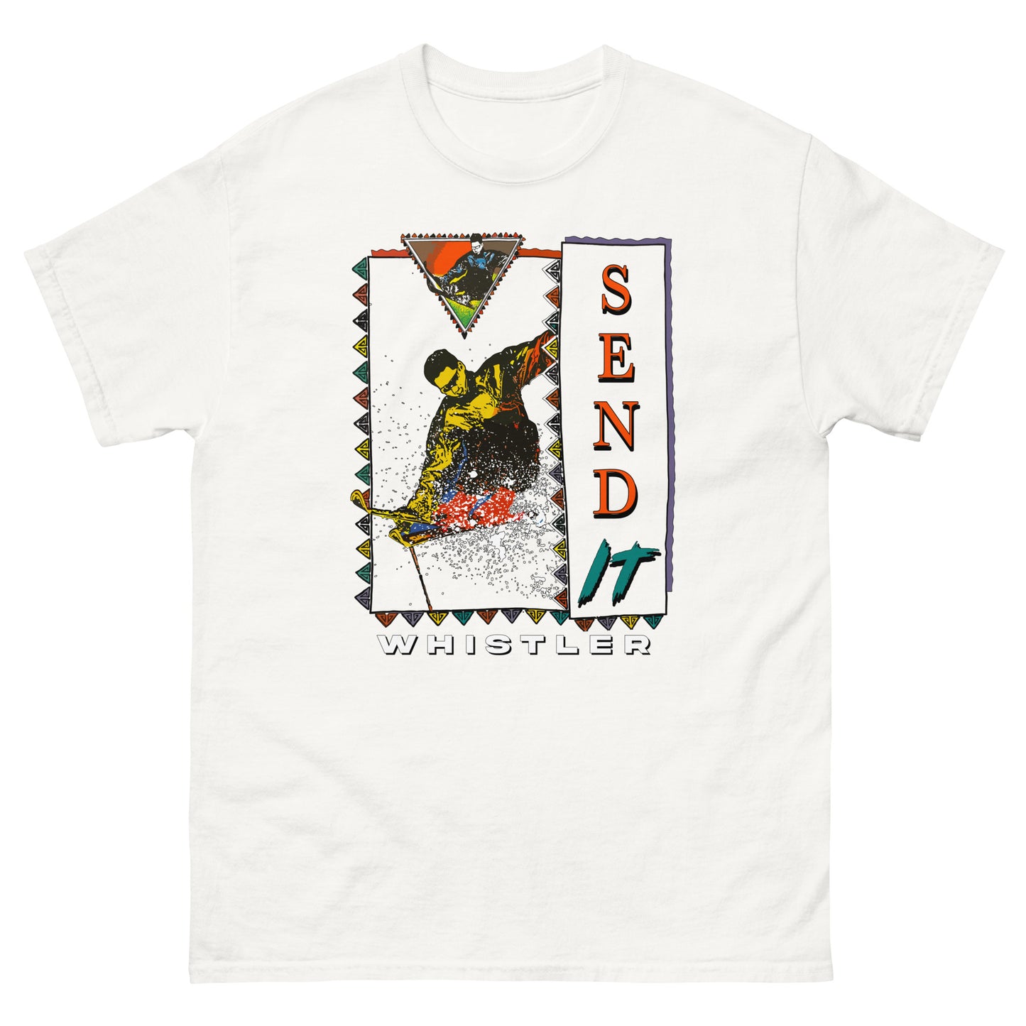 Send it Whistler printed on T-shirt by Whistler Shirts