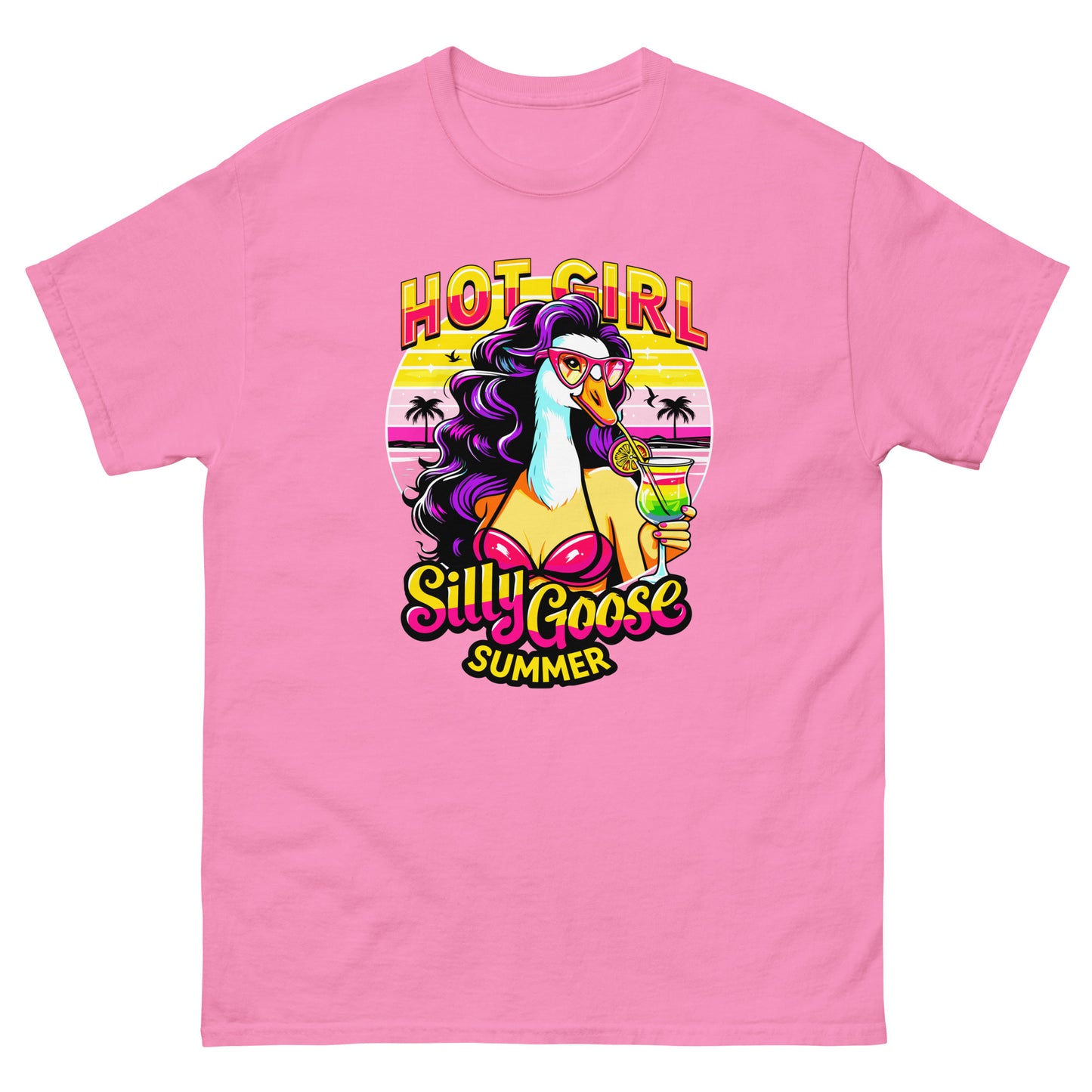 Hot Girl Silly Goose Summer design printed on T-shirt by Whistler Shirts
