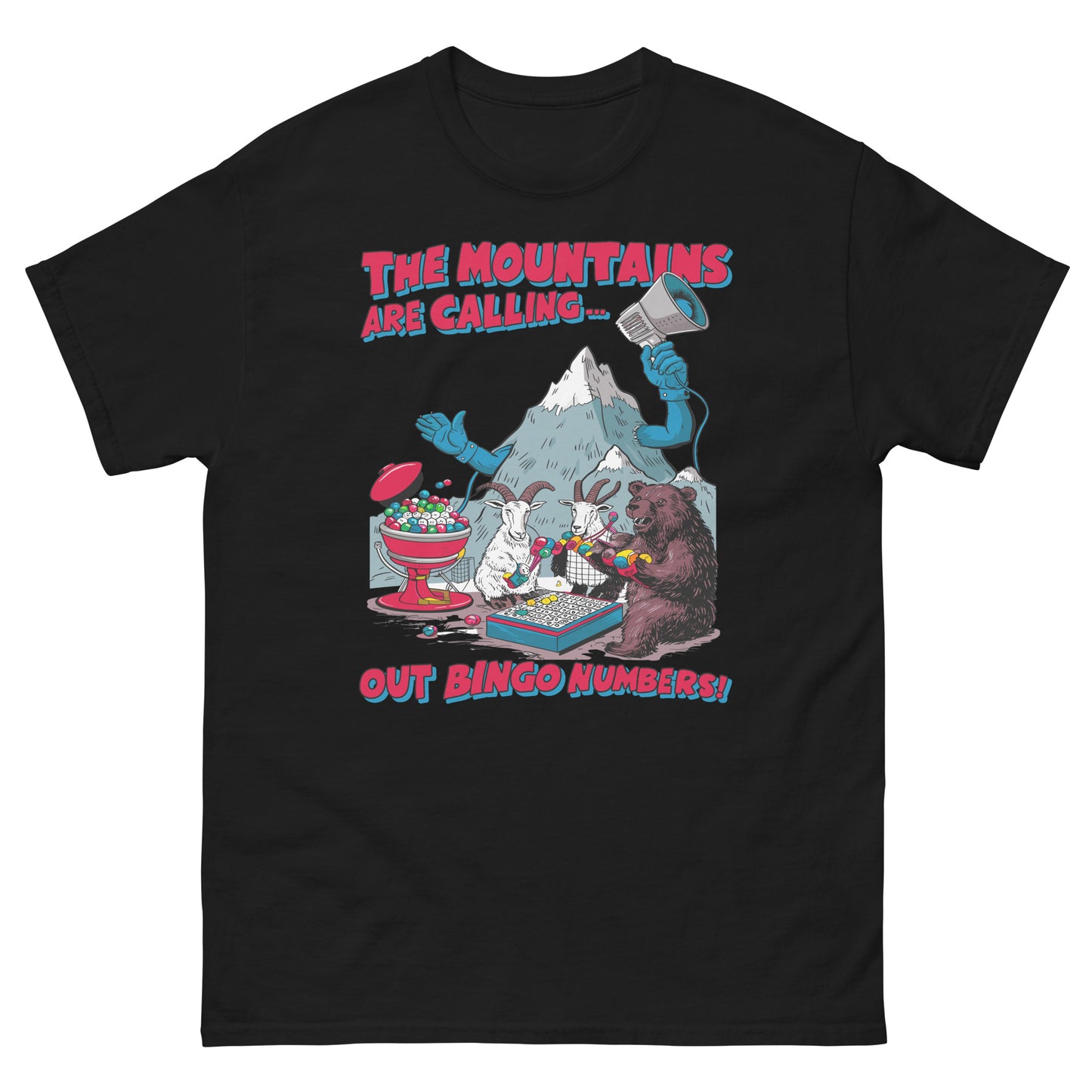 The Mountains Are Calling Out Bingo Numbers T-shirt