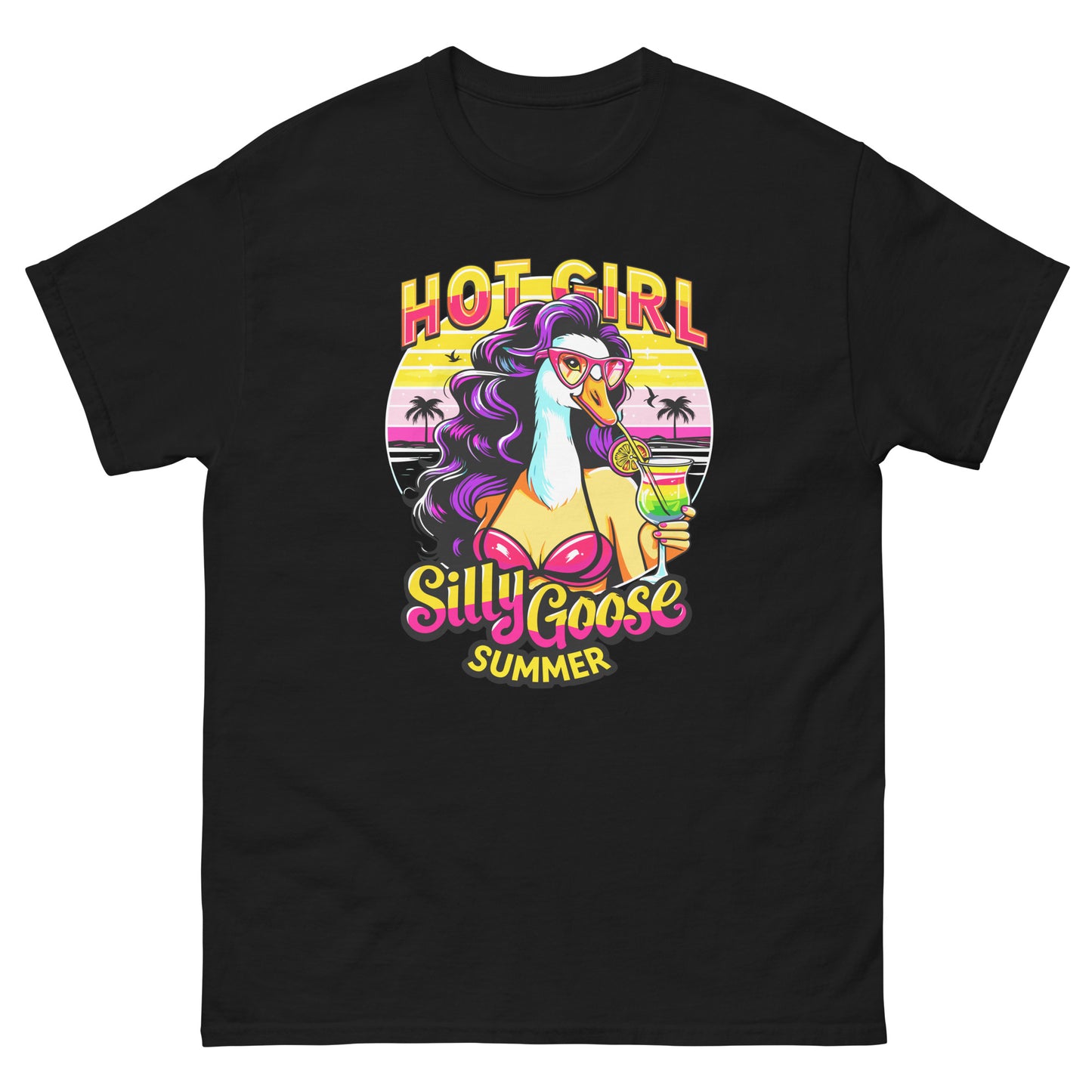 Hot Girl Silly Goose Summer design printed on T-shirt by Whistler Shirts