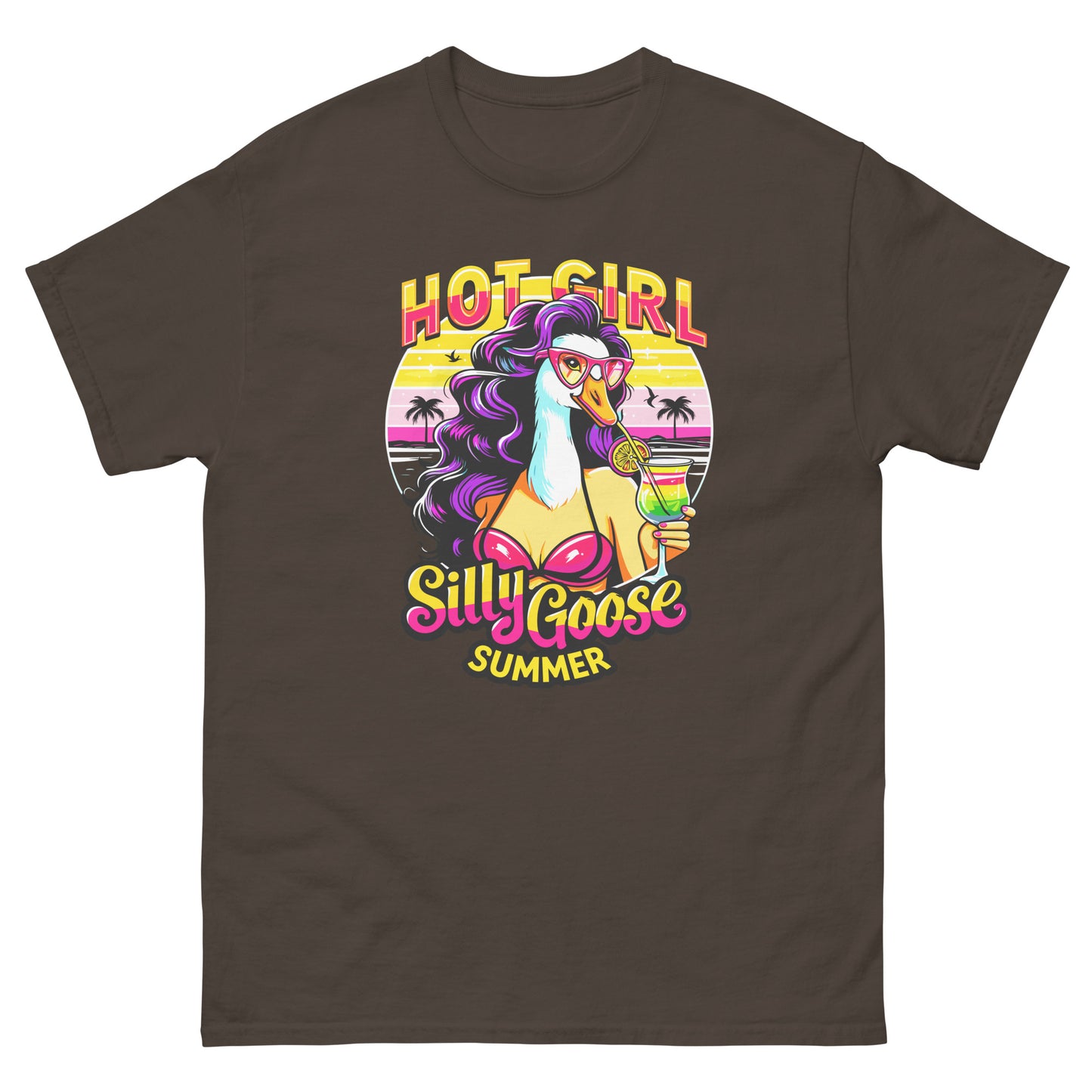 Hot Girl Silly Goose Summer design printed on T-shirt by Whistler Shirts