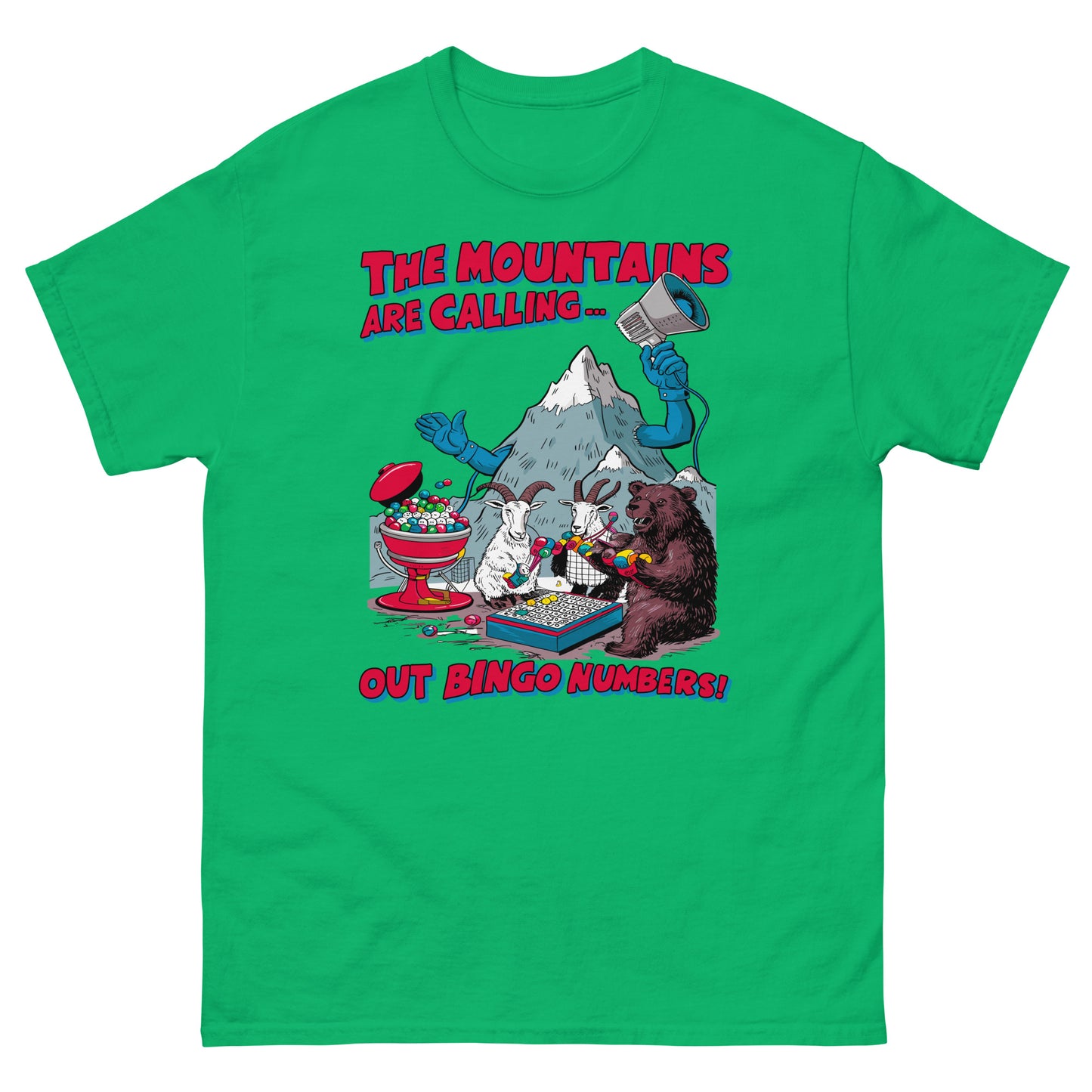 The Mountains Are Calling Out Bingo Numbers T-shirt