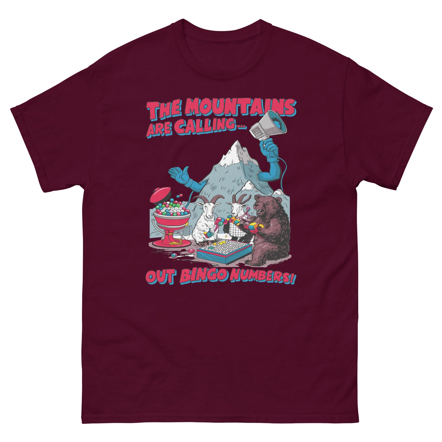 The Mountains Are Calling Out Bingo Numbers T-shirt