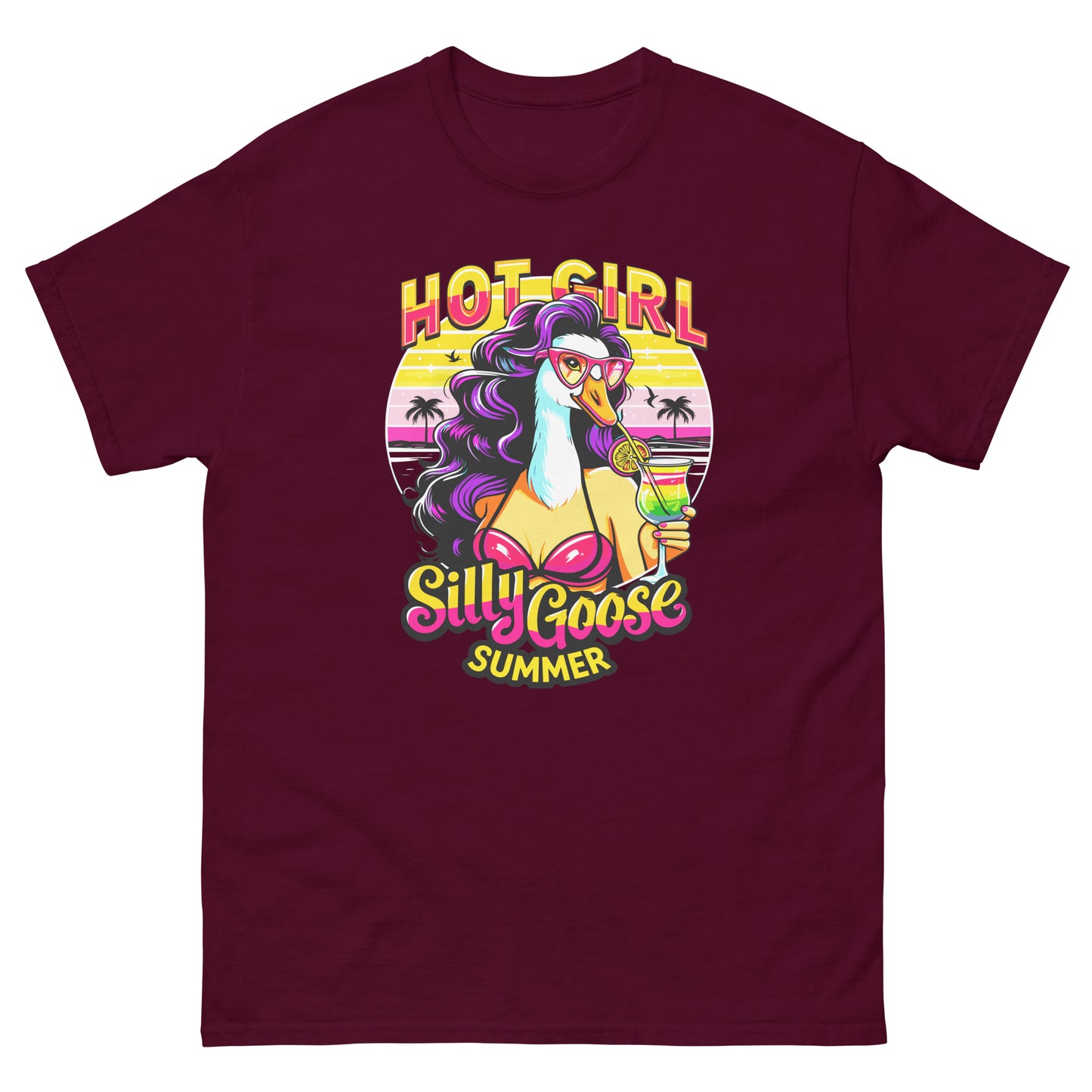 Hot Girl Silly Goose Summer design printed on T-shirt by Whistler Shirts