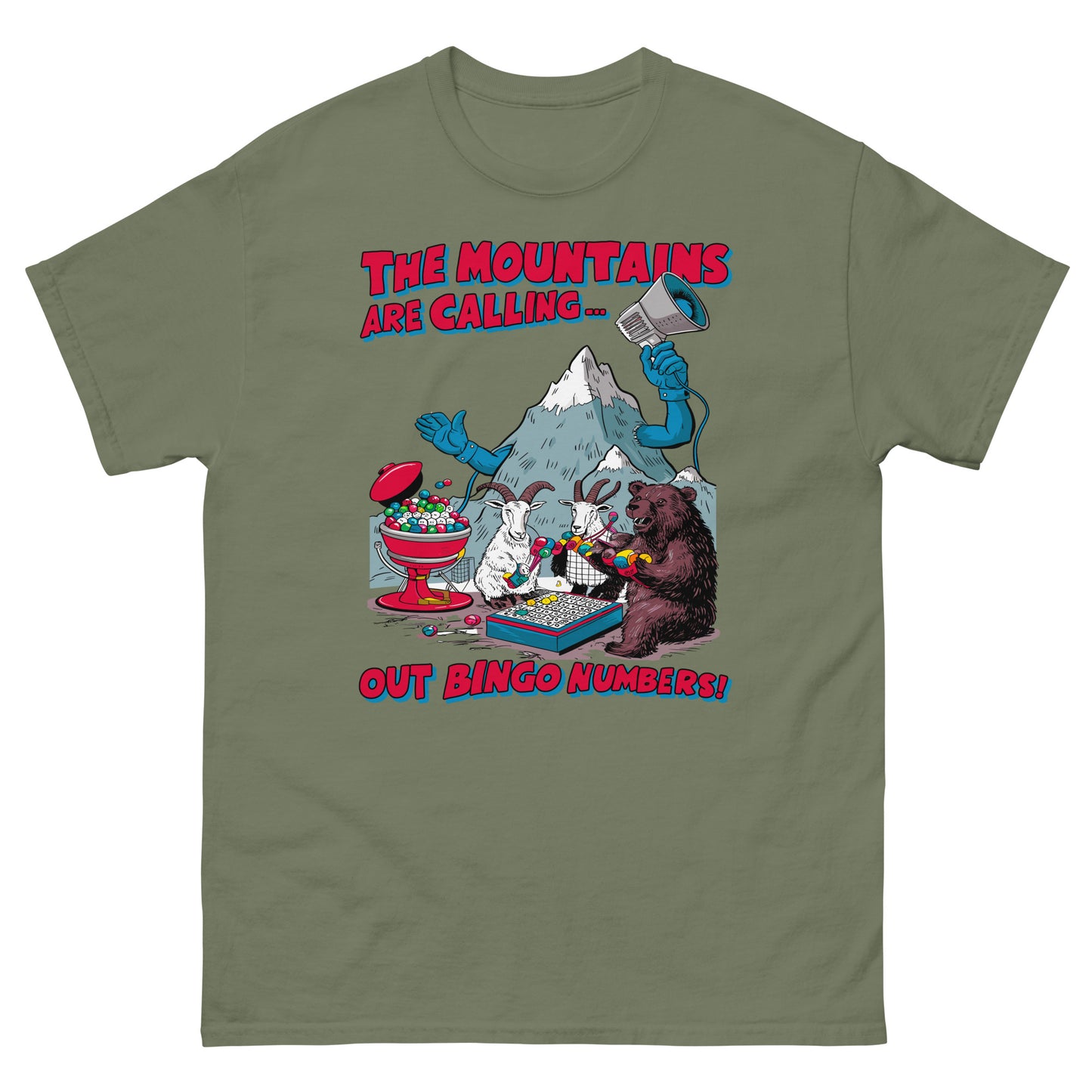 The Mountains Are Calling Out Bingo Numbers T-shirt