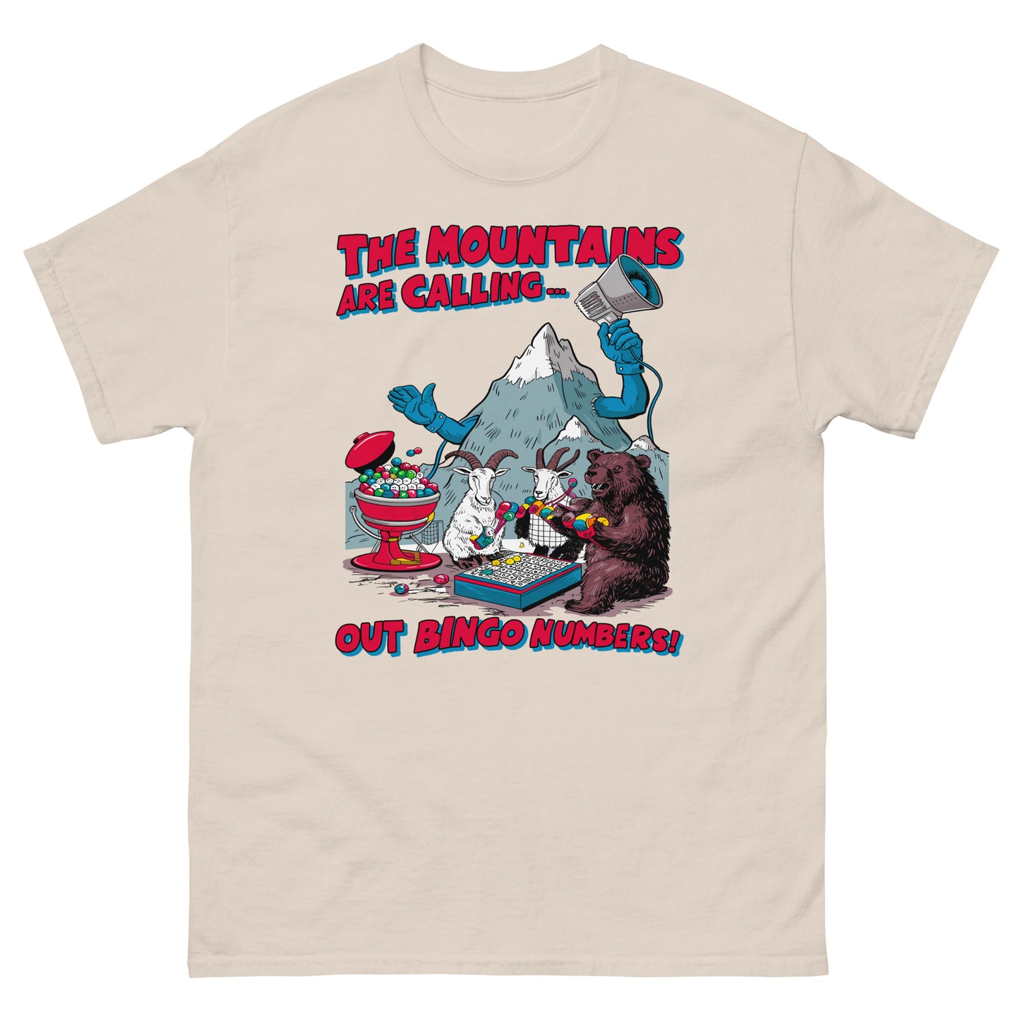 The Mountains Are Calling Out Bingo Numbers T-shirt