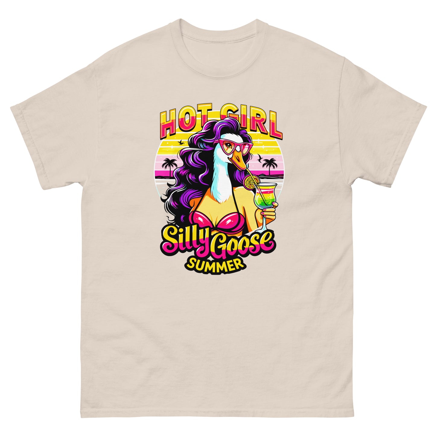 Hot Girl Silly Goose Summer design printed on T-shirt by Whistler Shirts
