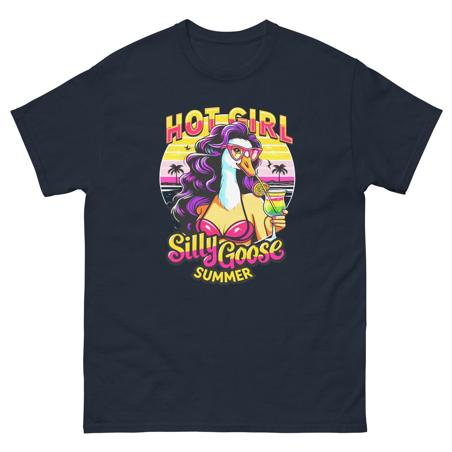 Hot Girl Silly Goose Summer design printed on T-shirt by Whistler Shirts