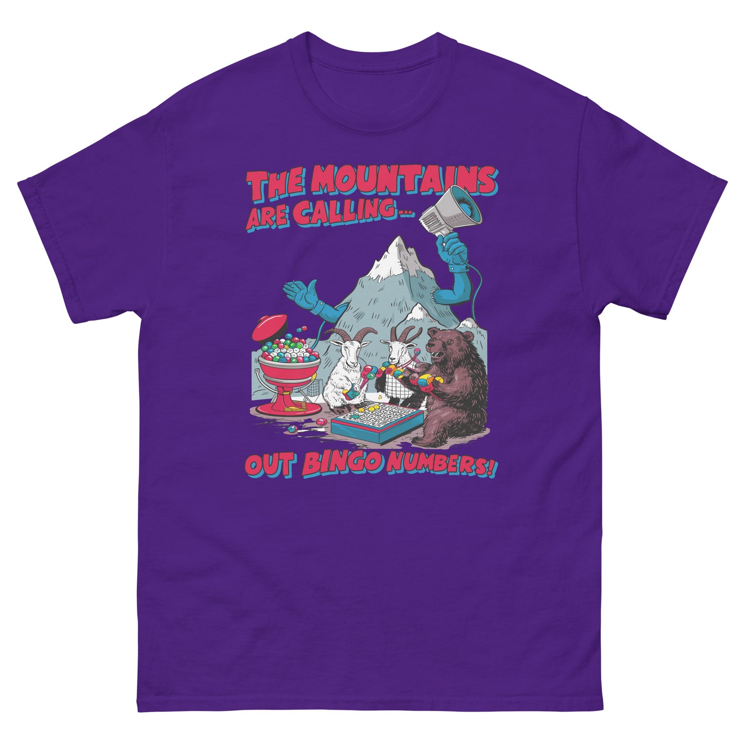 The Mountains Are Calling Out Bingo Numbers T-shirt