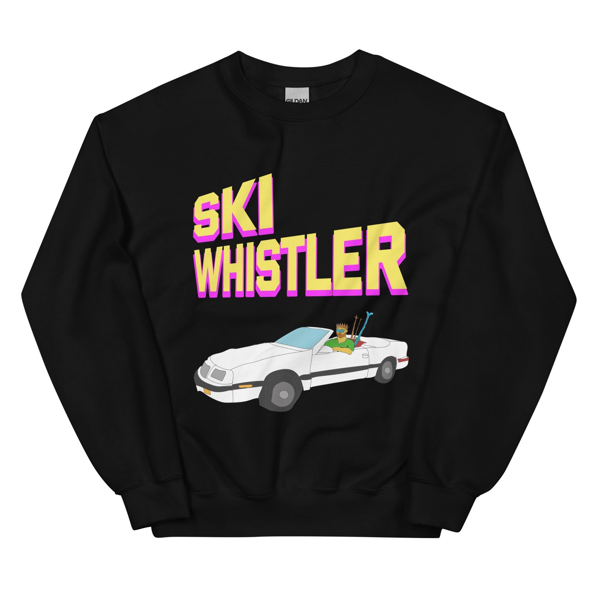 Ski Whistler convertible printed Crewneck