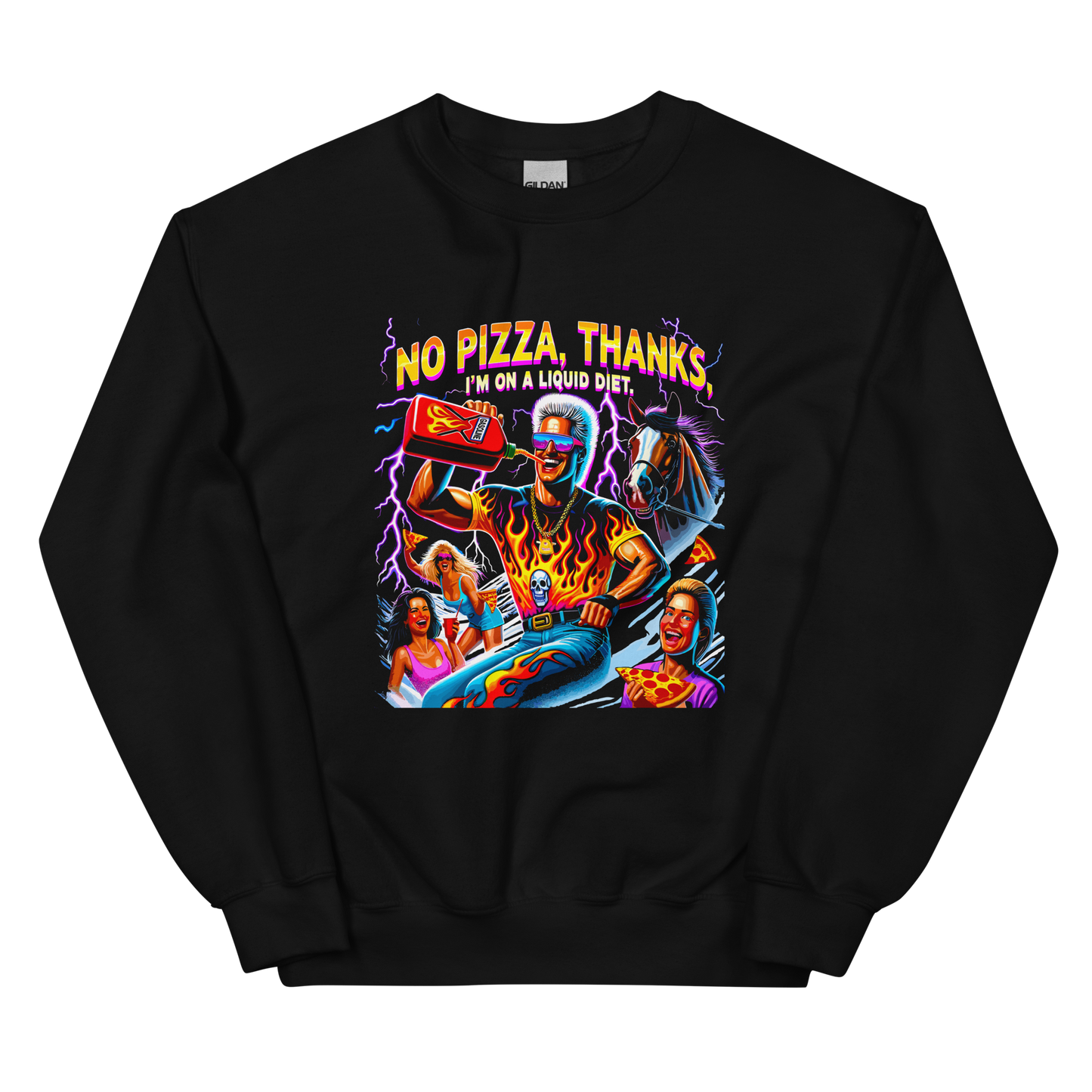 No Pizza Thanks Crewneck